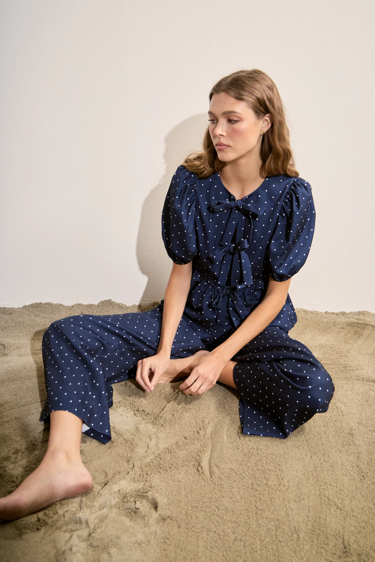 Polka Dot Wide Leg Pants - Image 5
