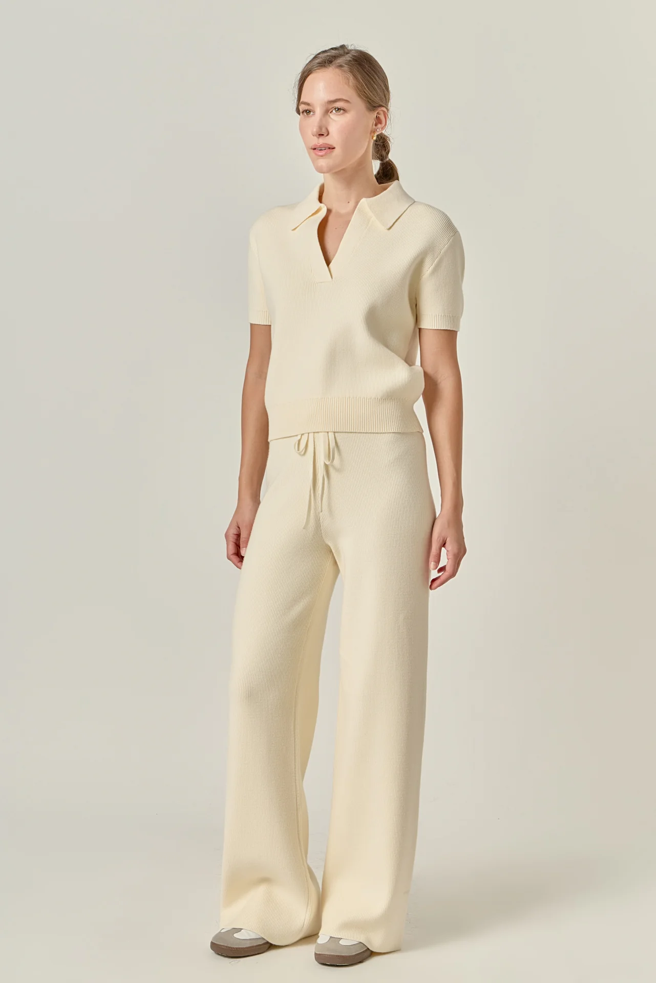Polo Knit Short Sleeve Top - Image 3