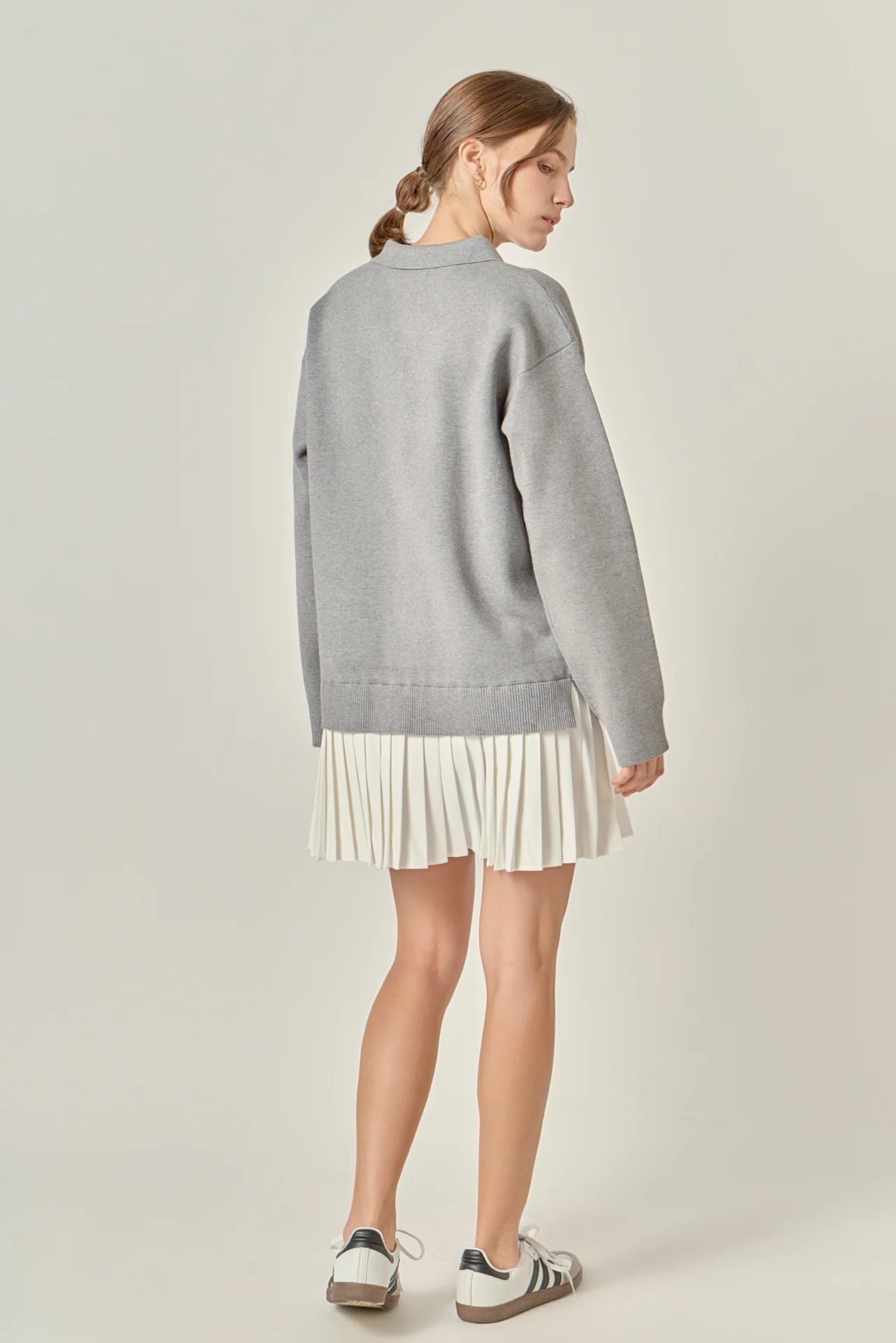 Polo Mixed Media Mini Dress - Image 19