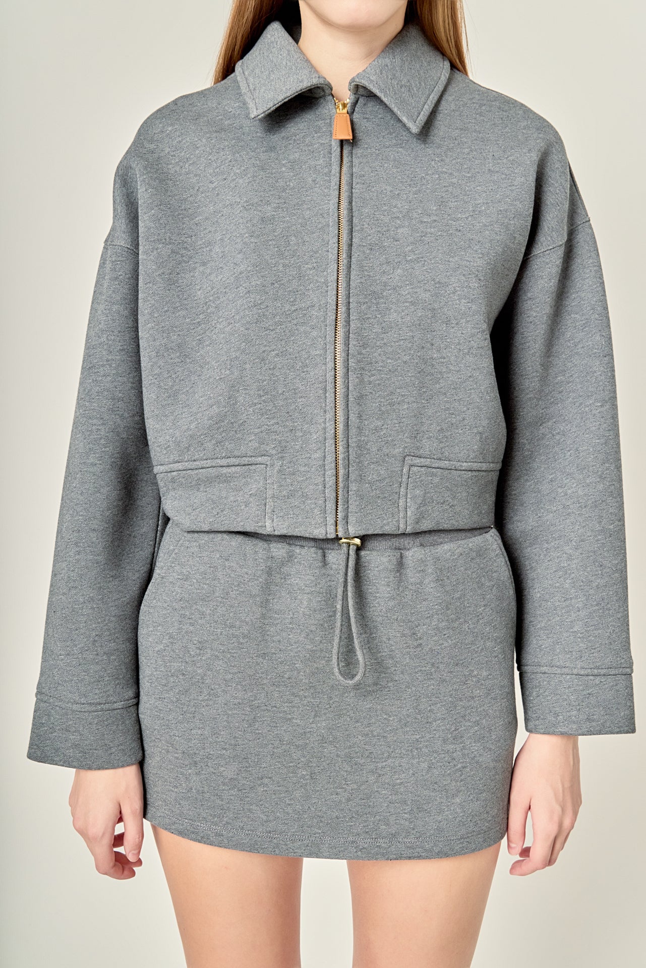French Terry Zip-Up Jacket - Image 2