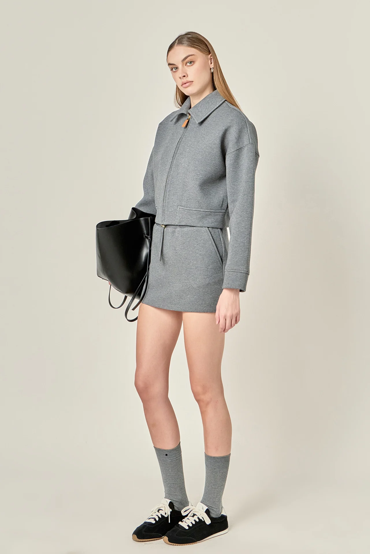 French Terry Zip-Up Jacket - Image 4