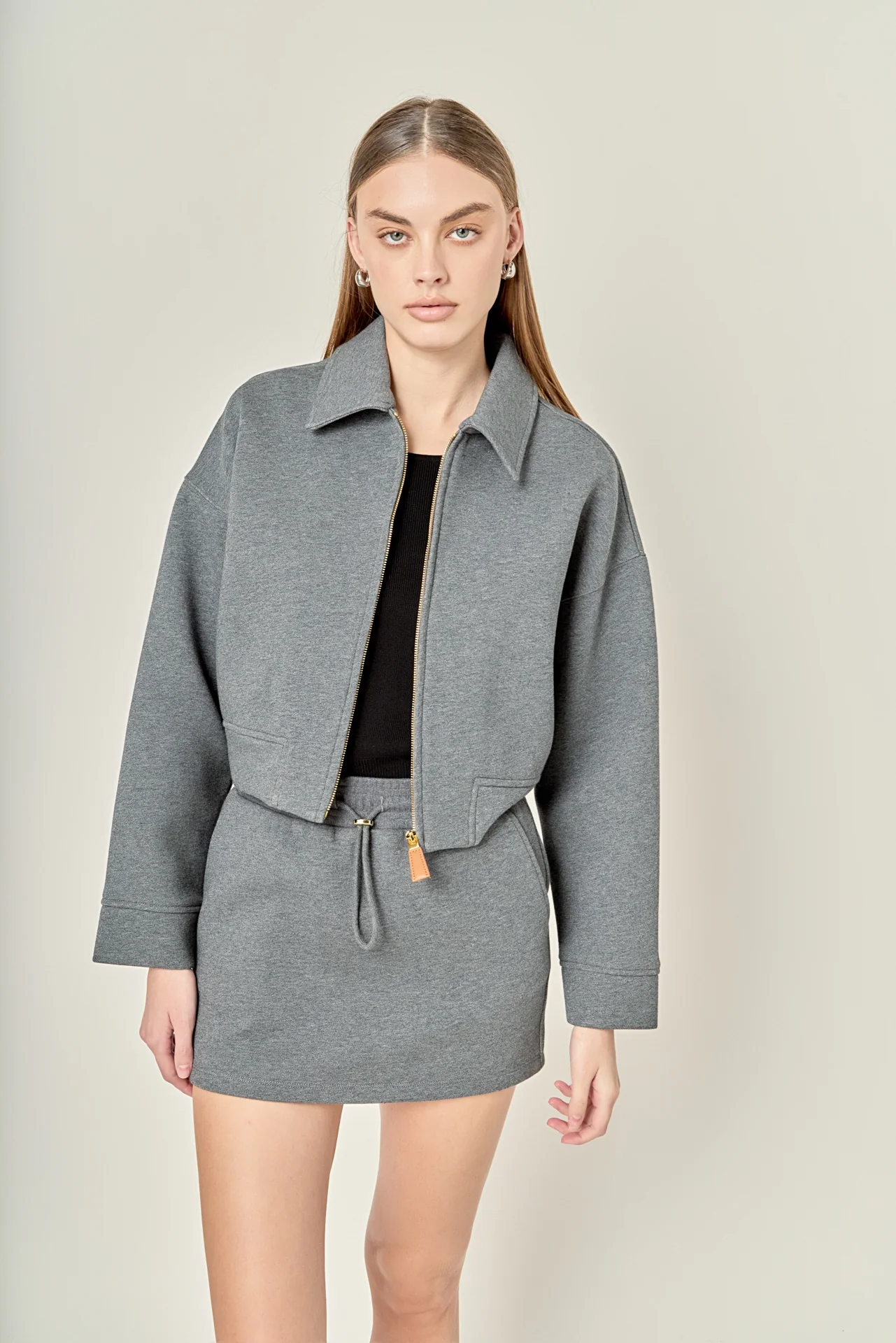 French Terry Zip-Up Jacket - Image 6