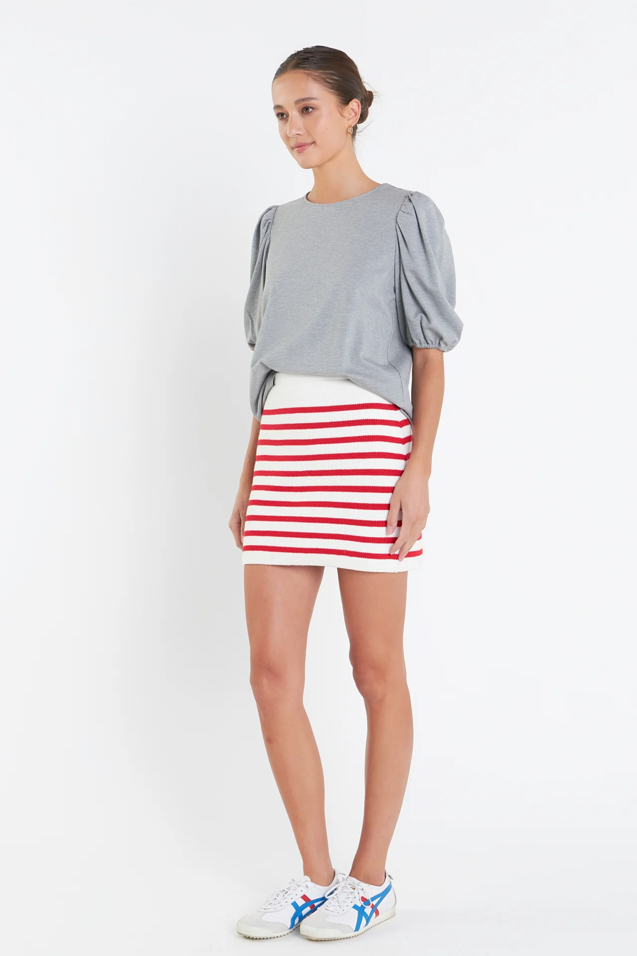 Puff Sleeve Ponte Top - Image 3