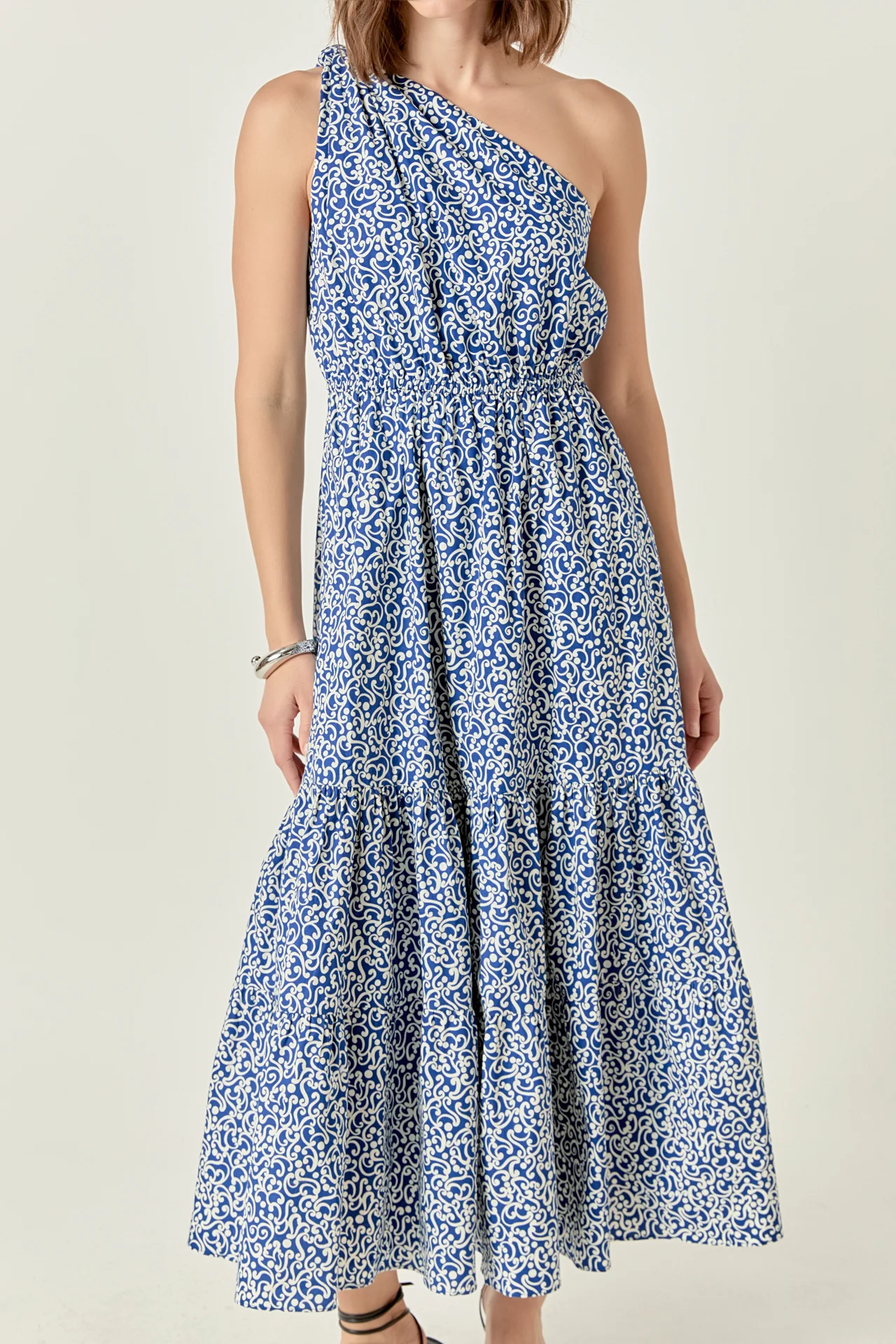 Print One Shoulder Maxi Dress - Image 2