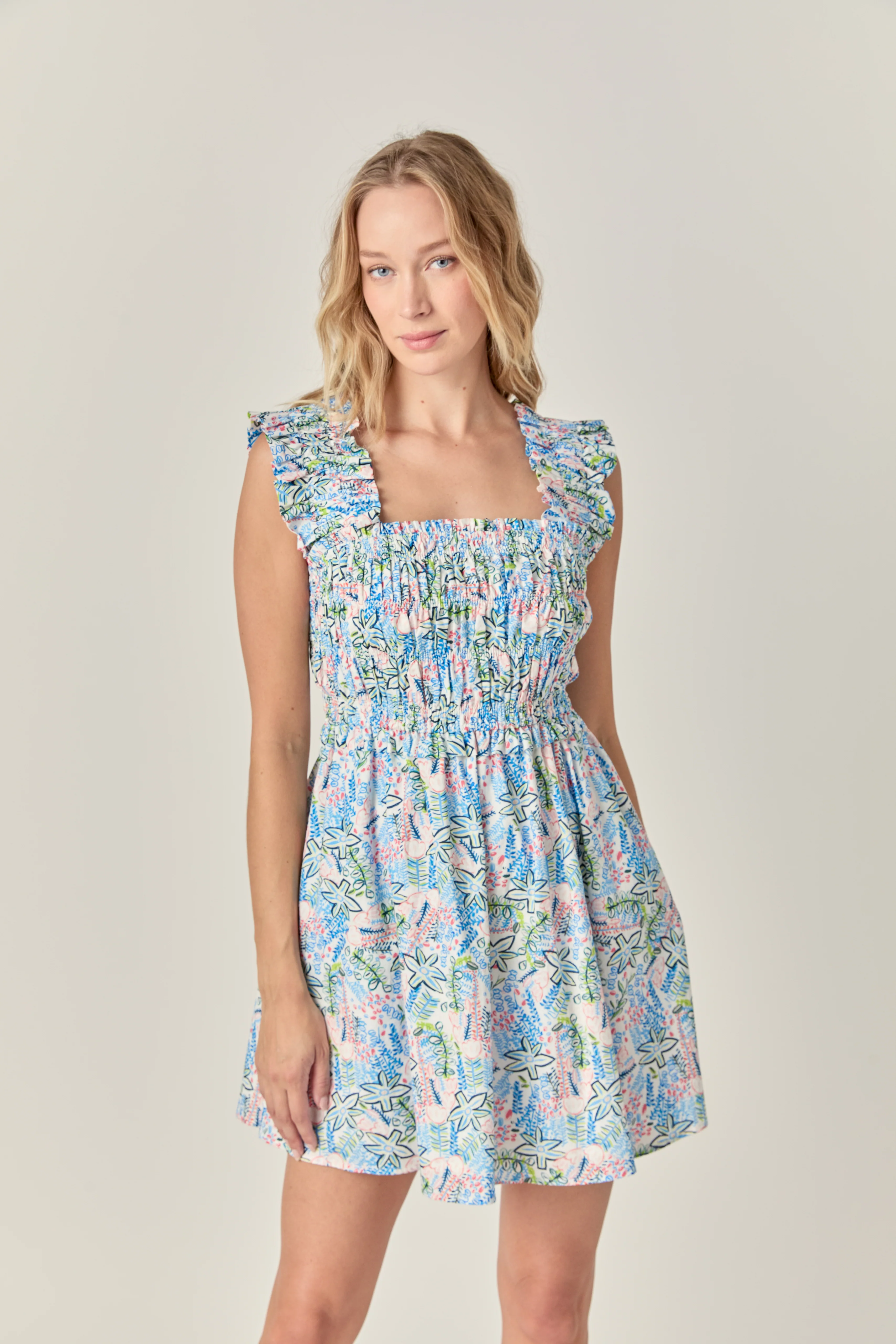 Print Ruffle Midi Dress - Image 5