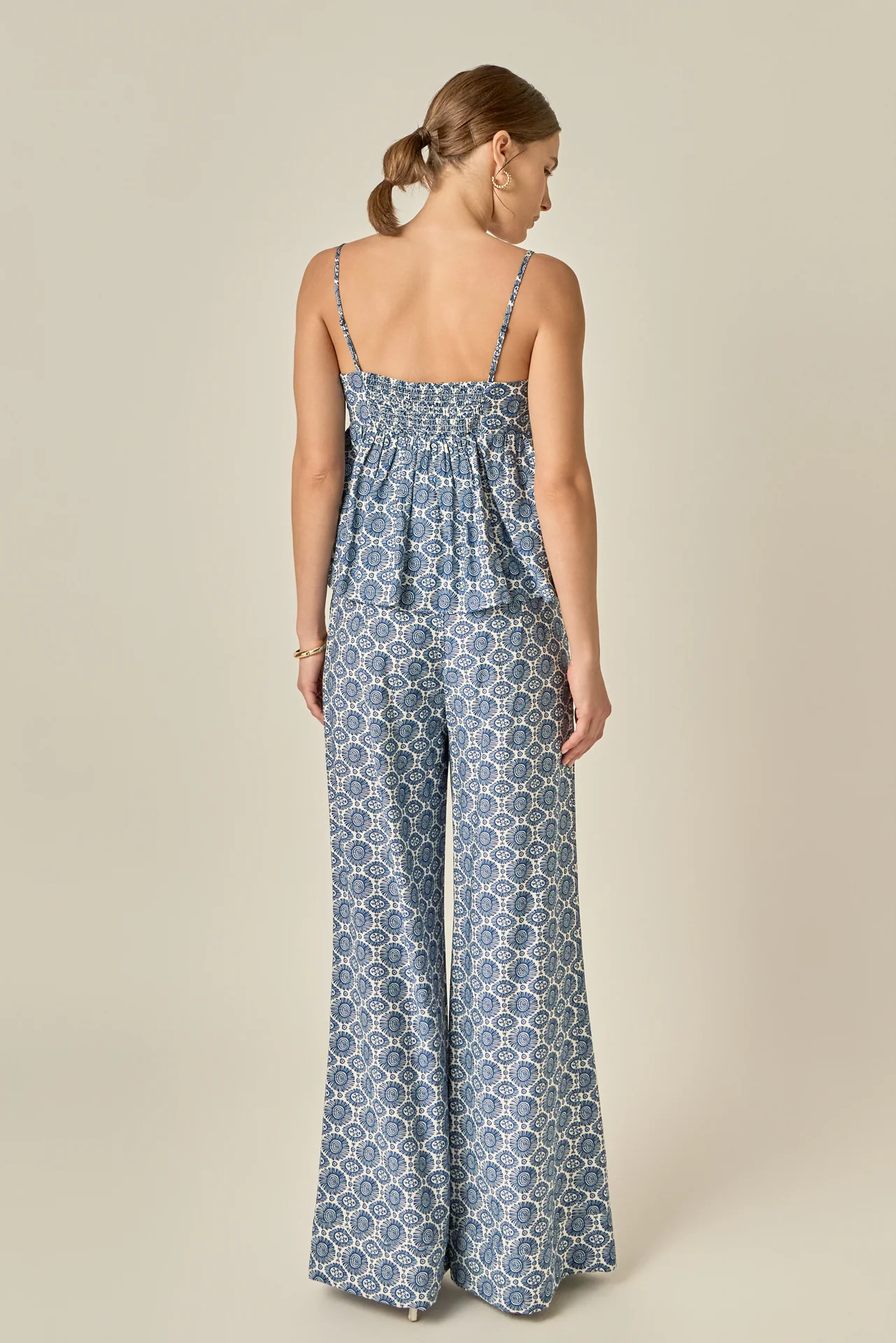 Printed High-Waisted Pants - Image 4
