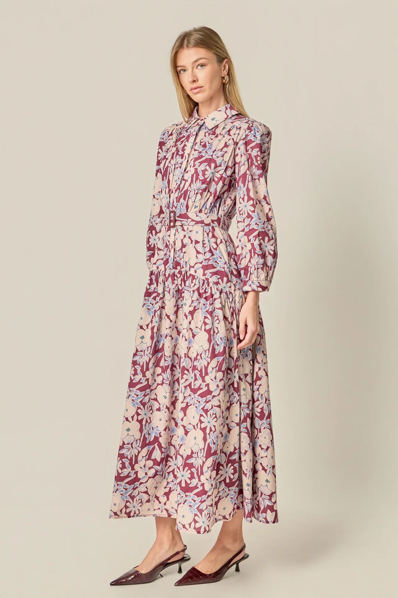 Printed Midi Dress - Image 3