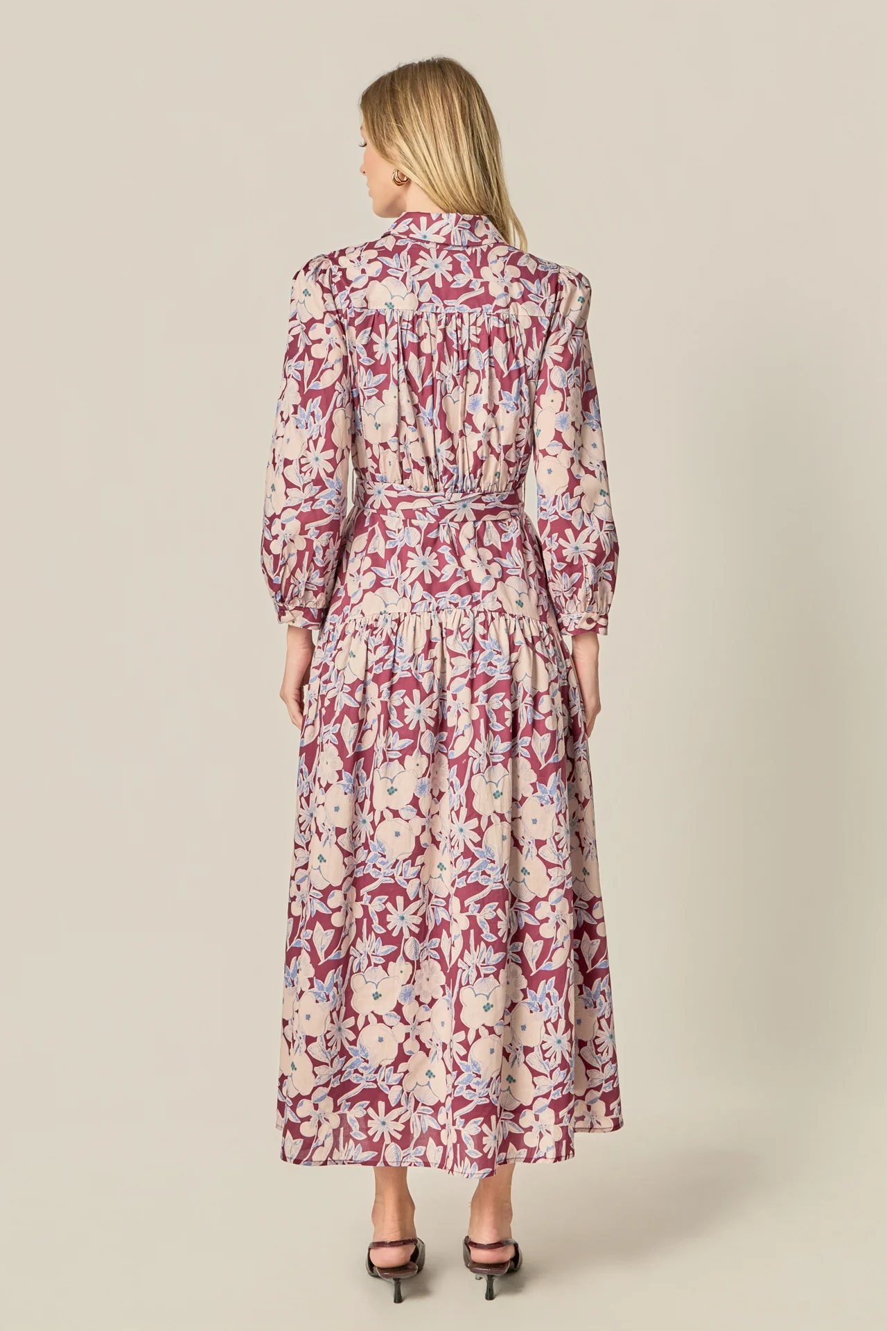 Printed Midi Dress - Image 4