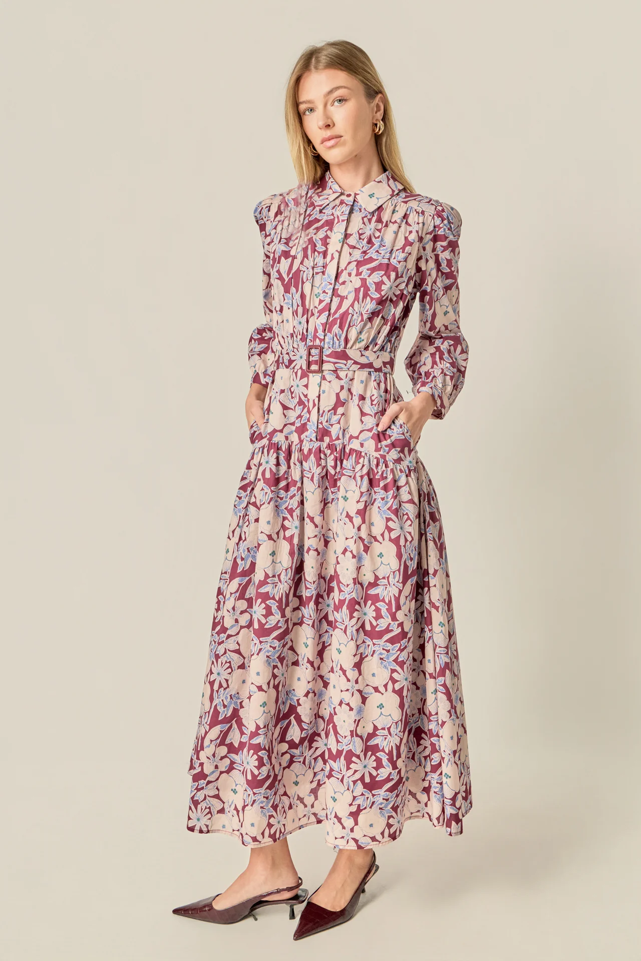 Printed Midi Dress - Image 5