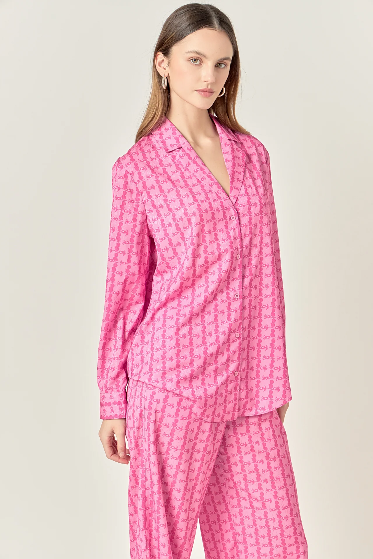 Satin Printed Shirt - Image 5