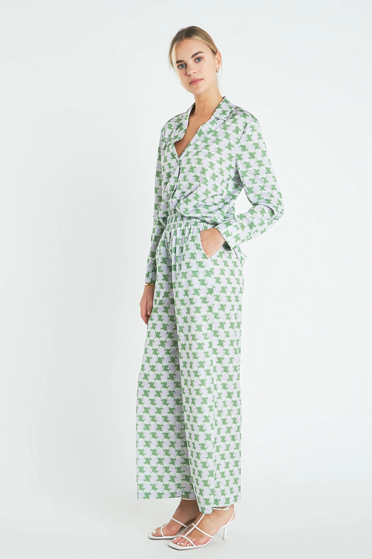 Printed Satin Shirt - Image 3