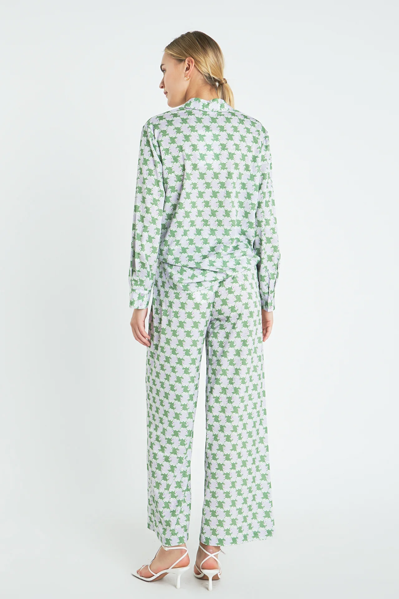 Printed Satin Shirt - Image 4