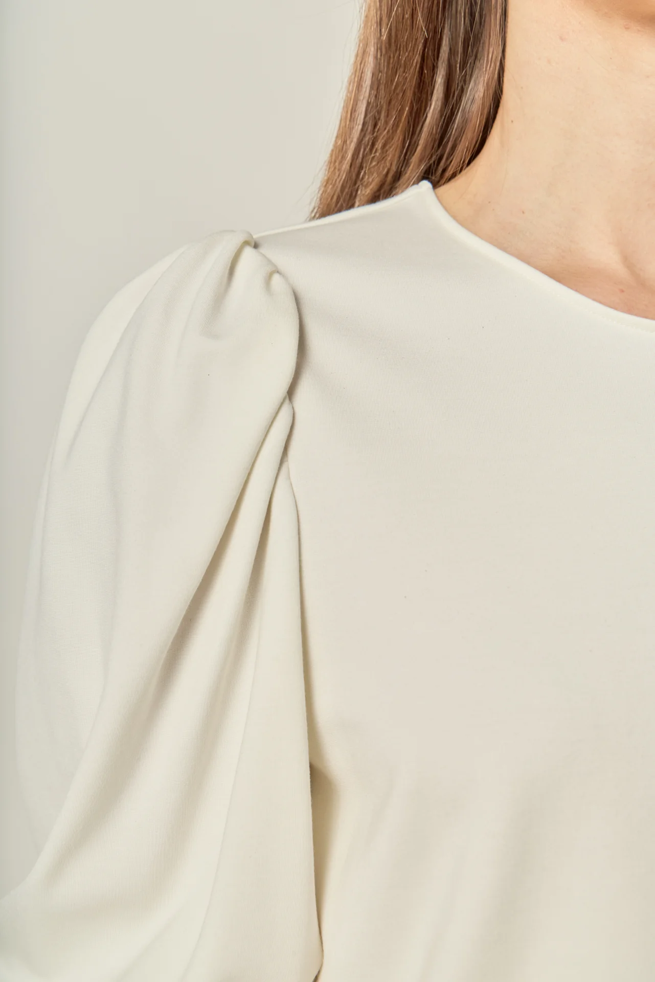 Ponte Puff Sleeve Top - Image 3