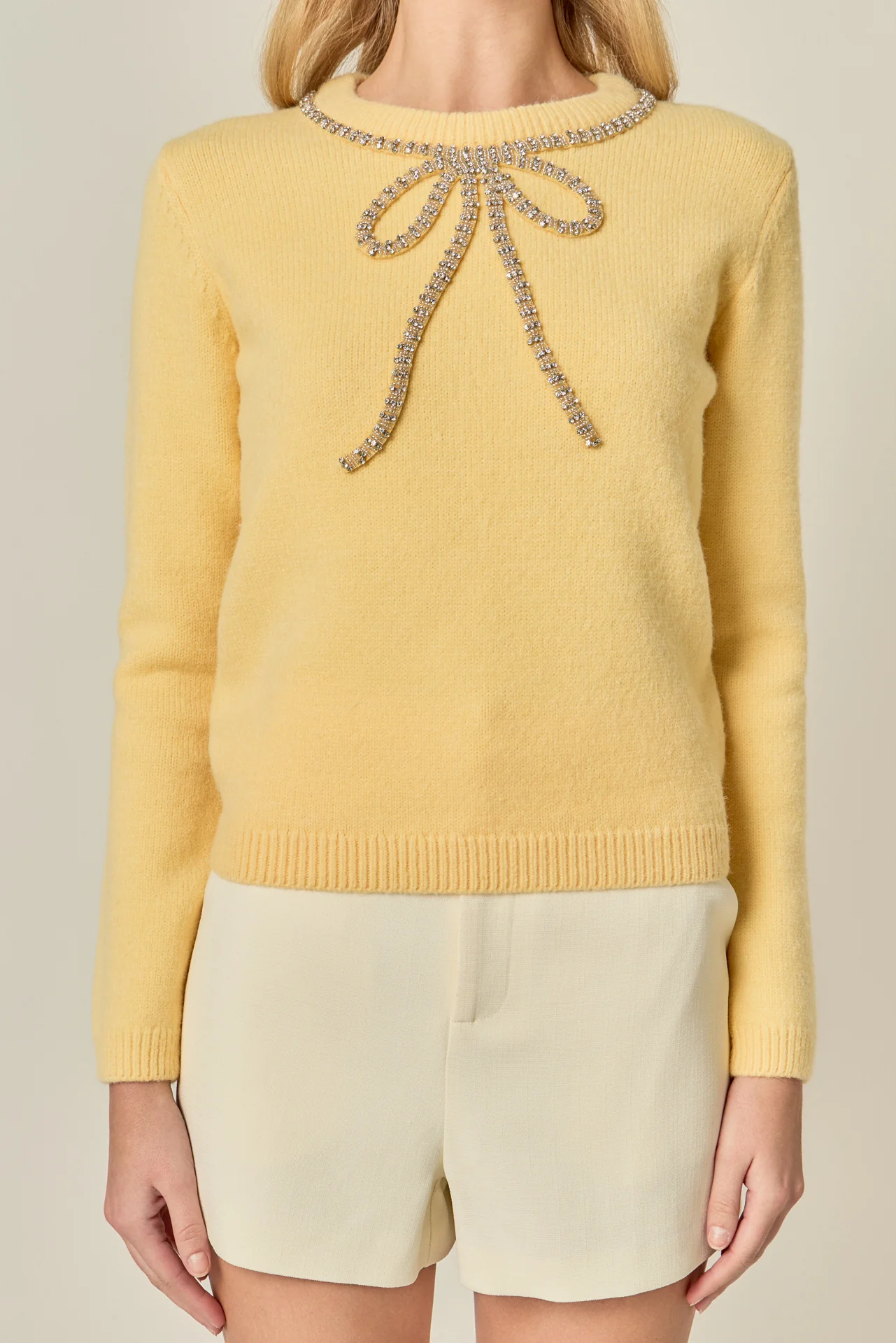 Rhinestone Bow Knit - Image 2