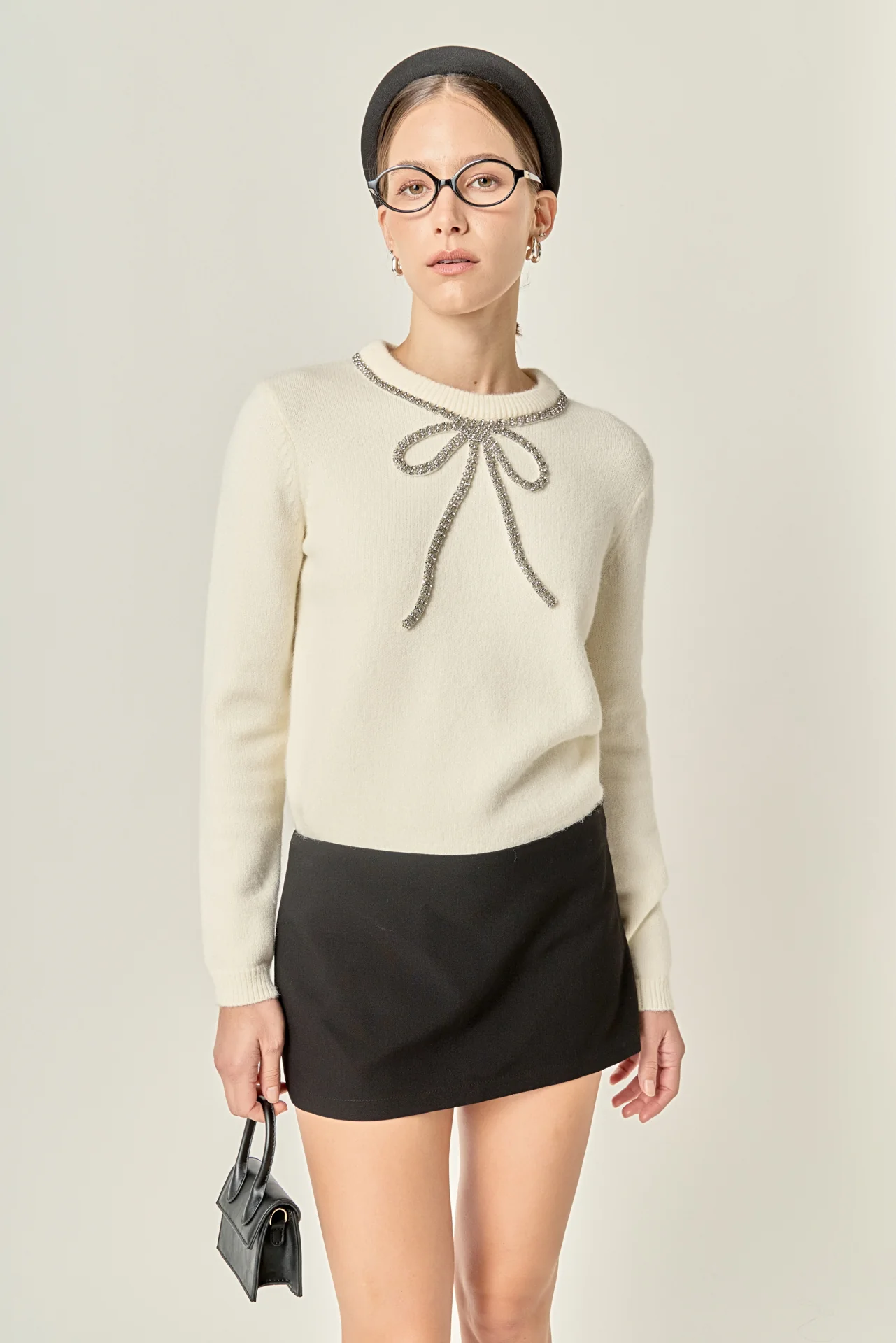 Rhinestone Bow Knit - Image 24