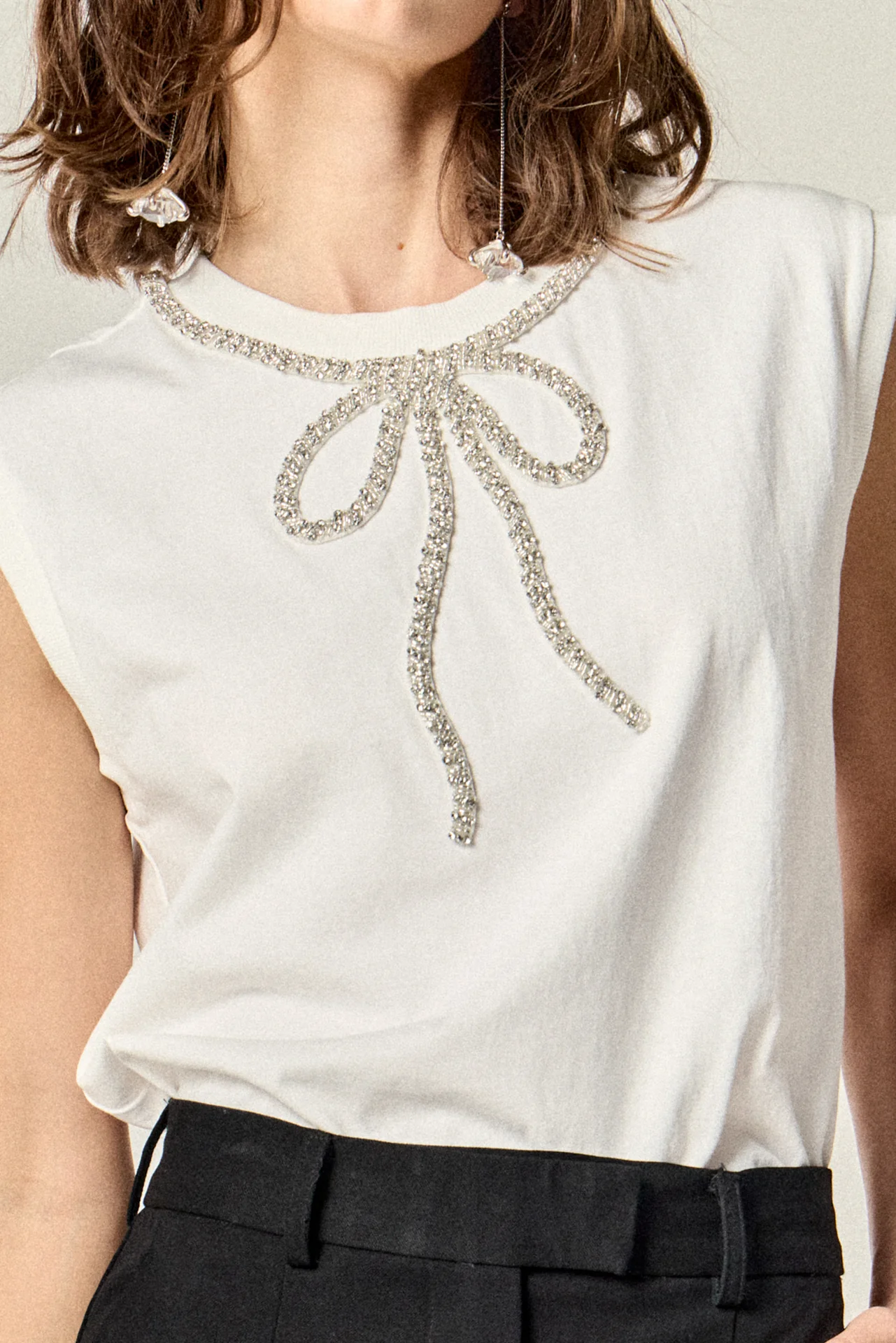 Soft Glimmer Bow Top - Image 2