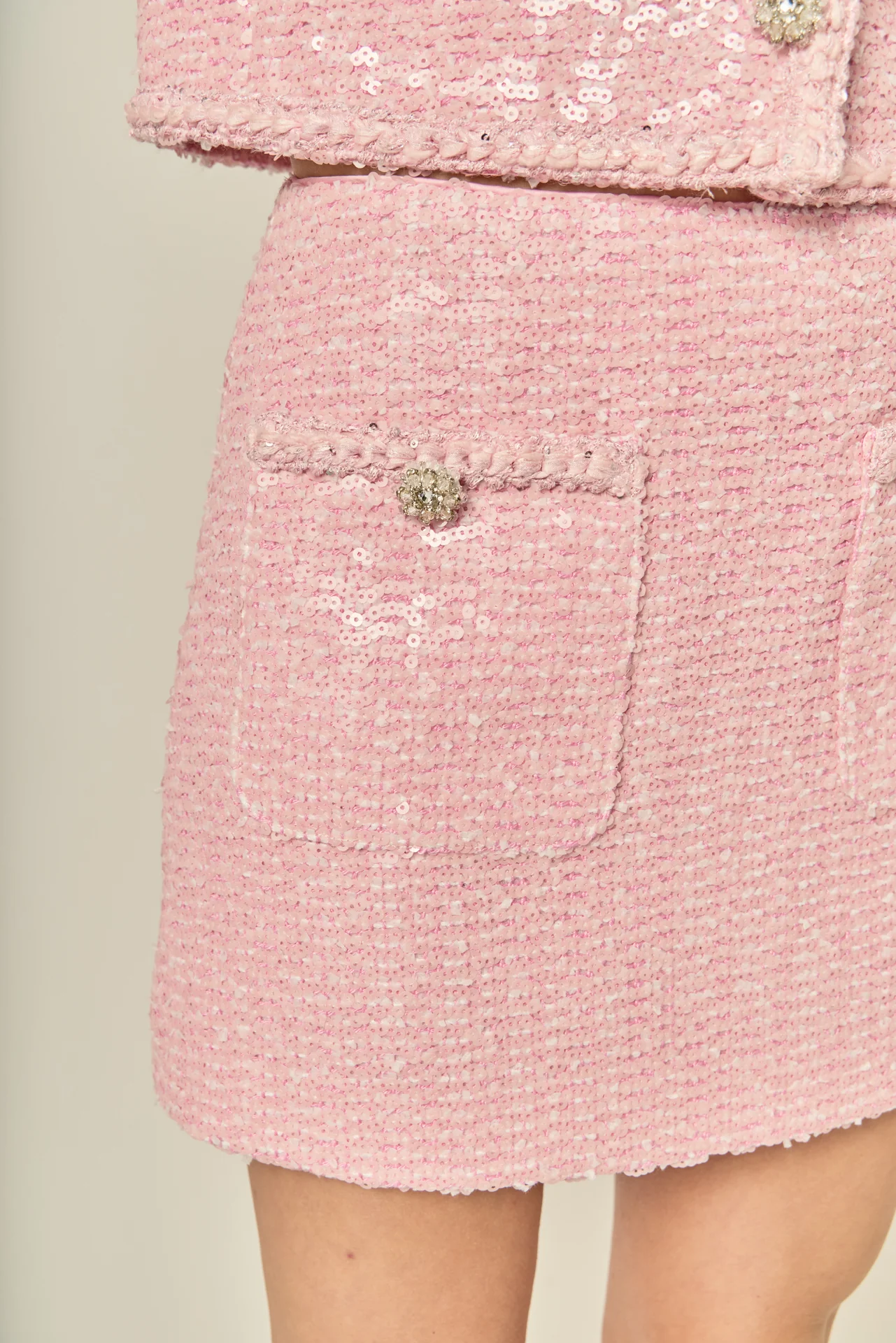 Robyn Rhinestone Mini Skirt - Image 2