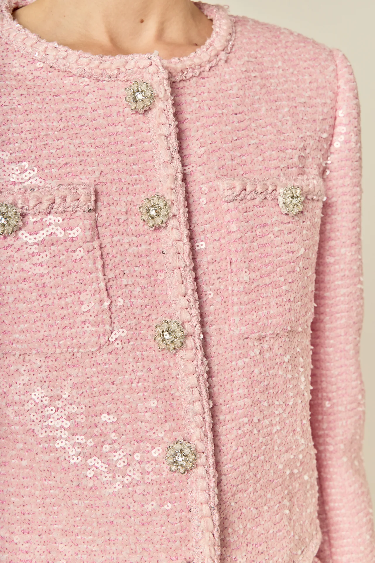 Robyn Rhinestone Tweed Jacket - Image 3
