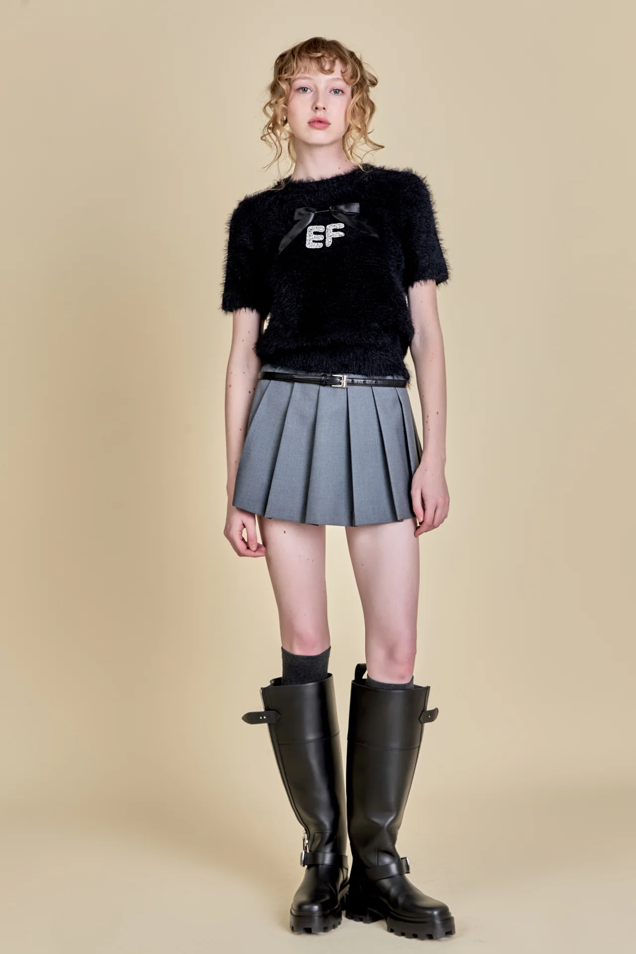Rhinestone EF Logo Knit - Image 6