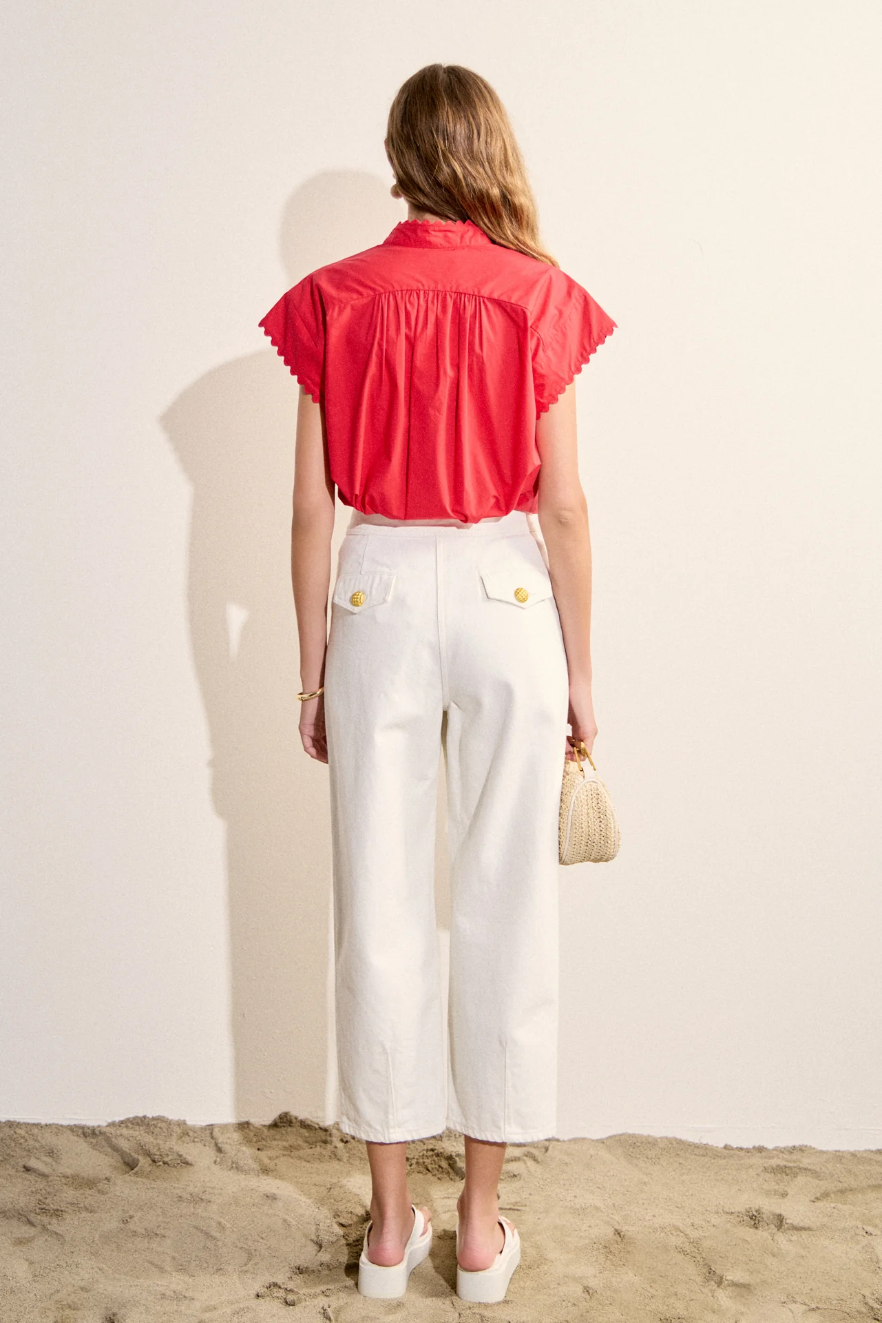 Scallop Trim Ric Rac Short Sleeve Shirt - Image 18