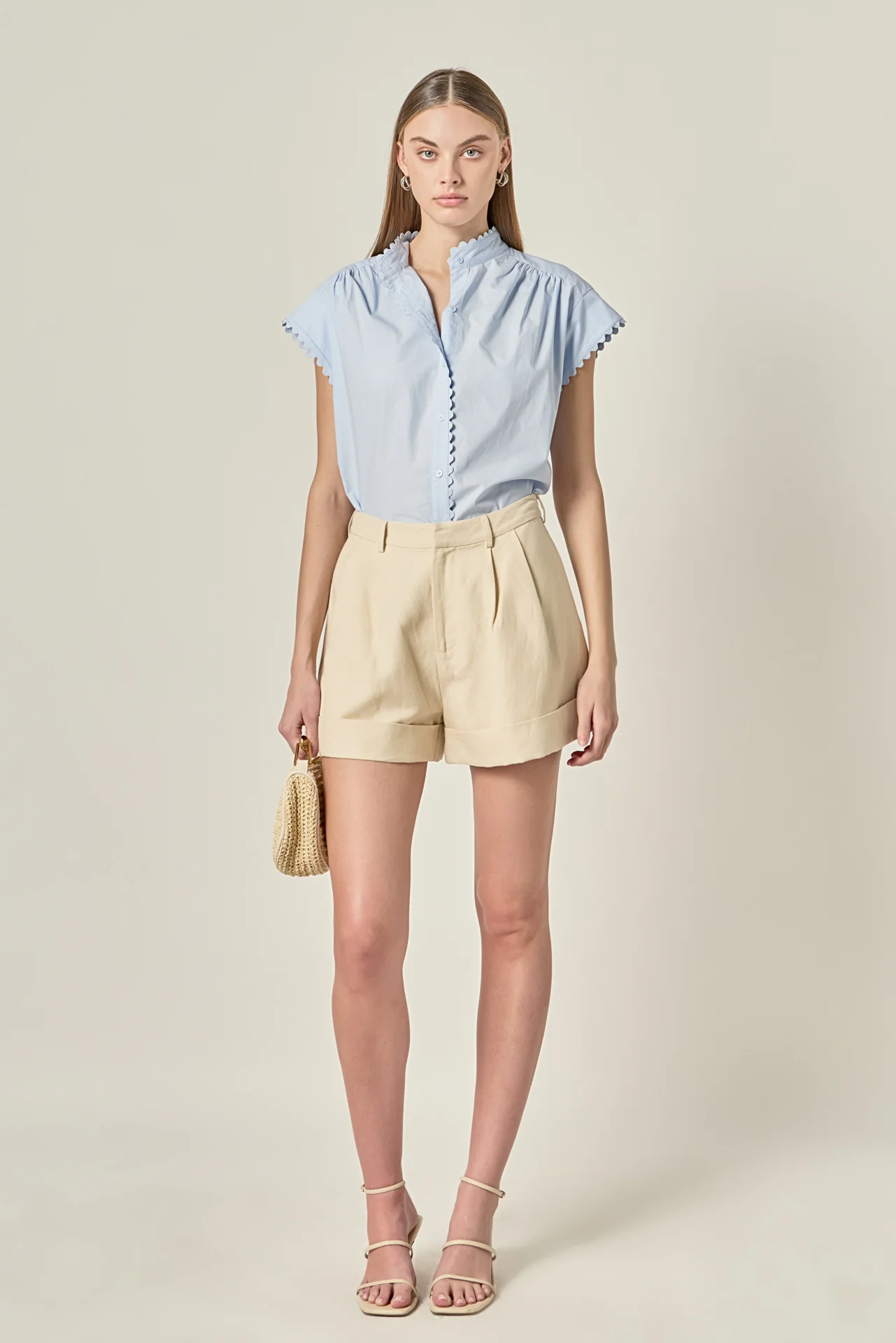 Scallop Trim Ric Rac Short Sleeve Shirt - Image 23