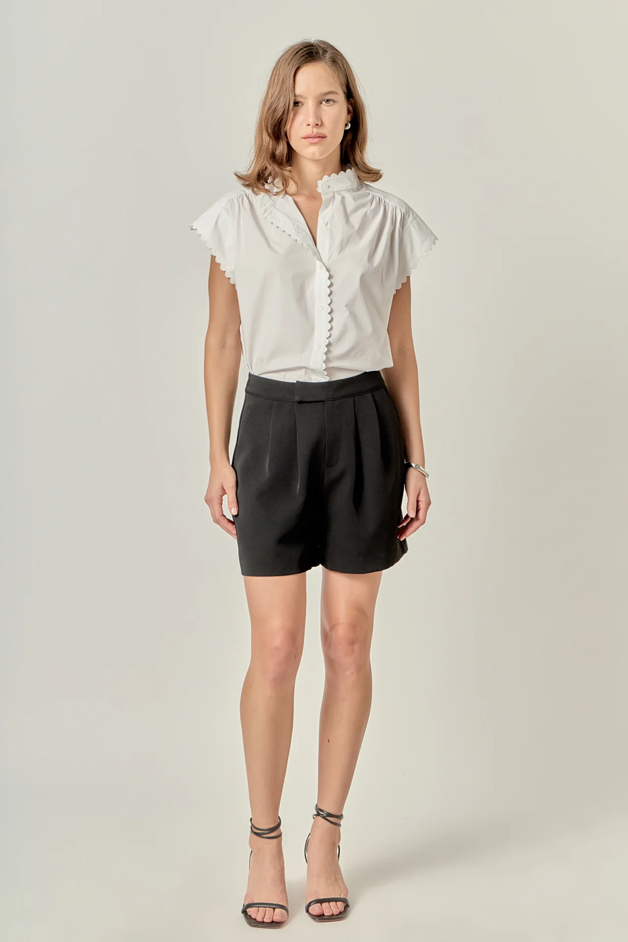 Scallop Trim Ric Rac Short Sleeve Shirt - Image 30