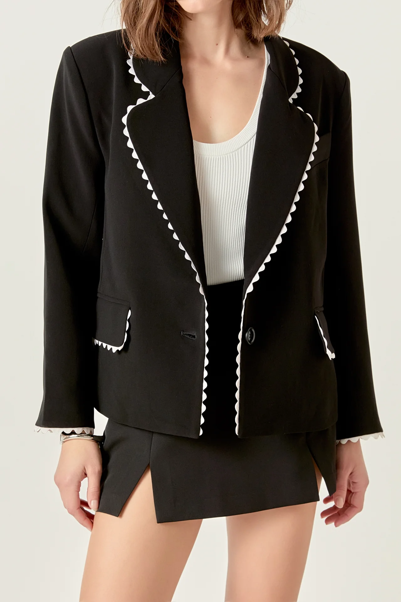 Rickrack Edge Blazer - Image 2