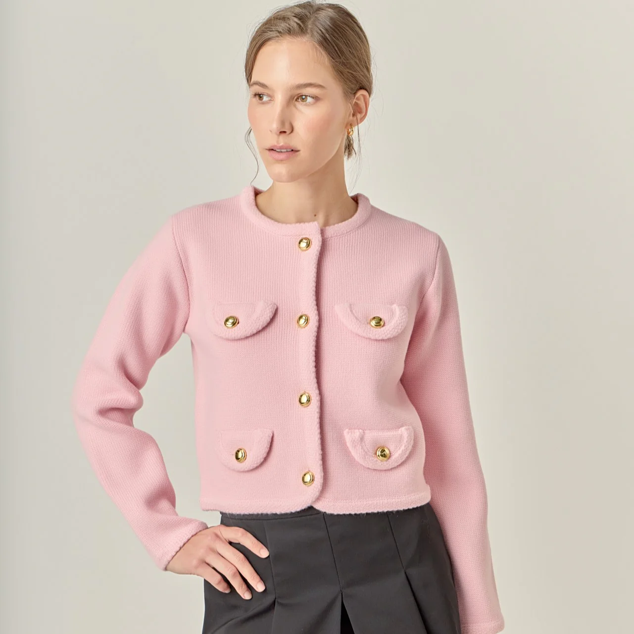 Round Hem Cardigan - Image 13