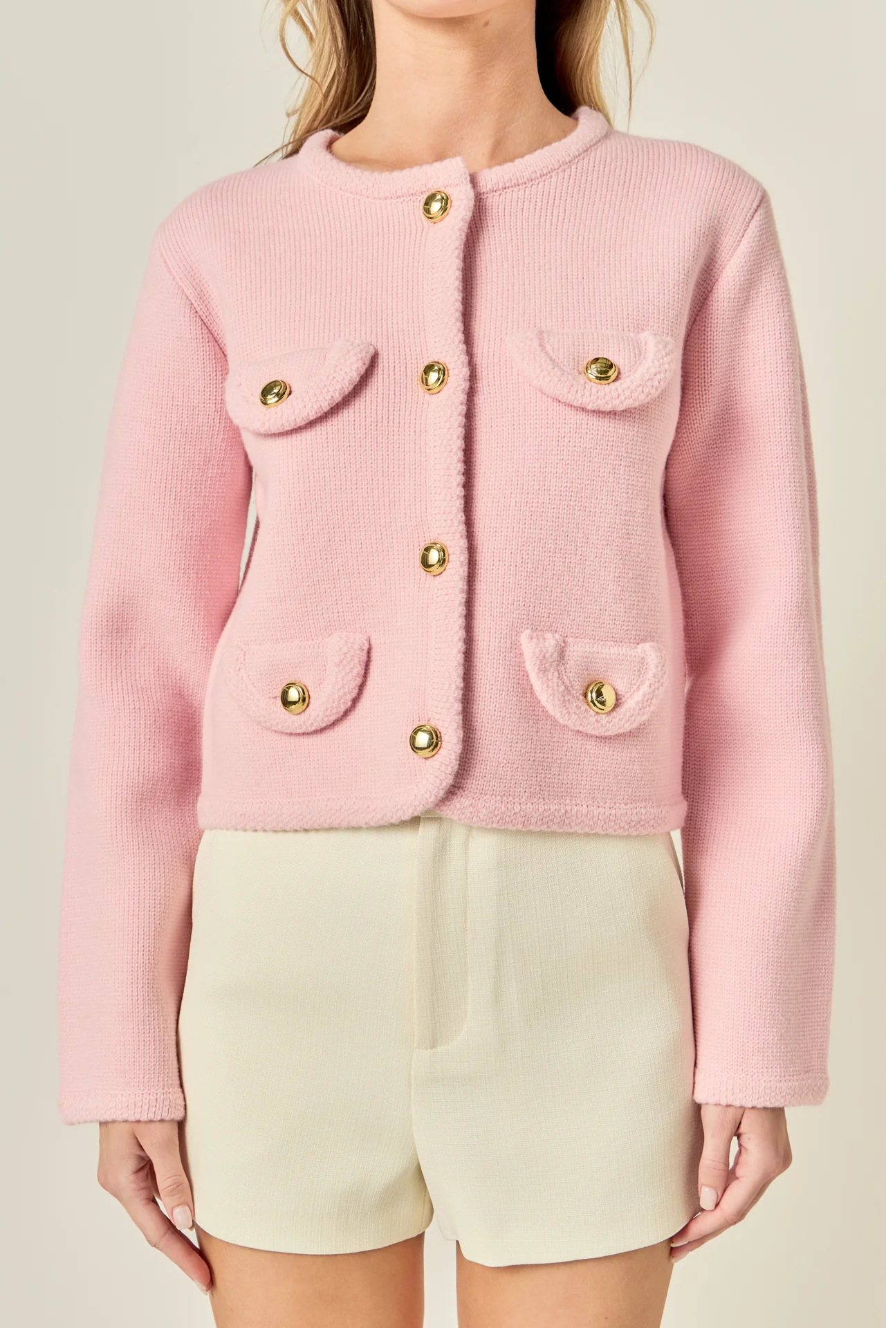 Round Hem Cardigan - Image 7