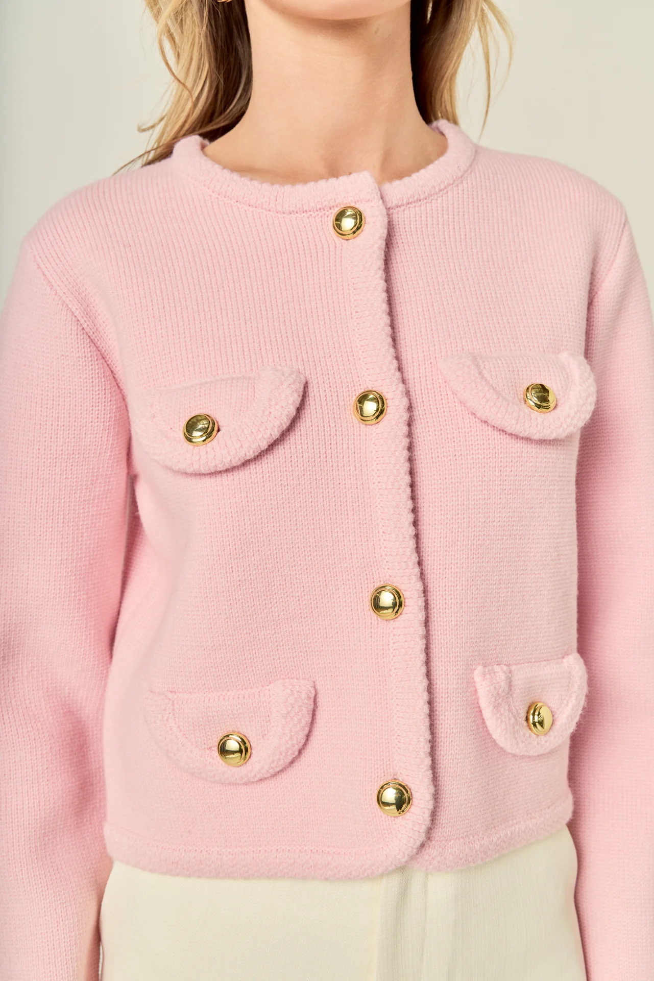 Round Hem Cardigan - Image 8
