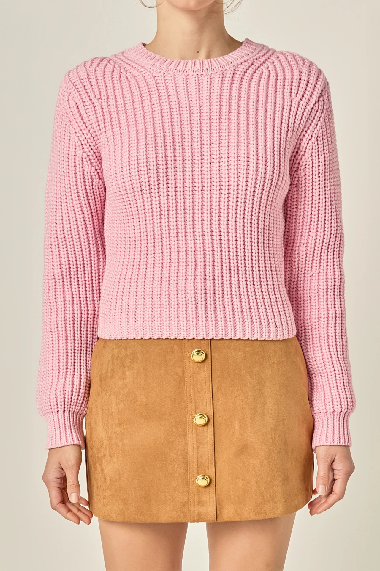 Round-neck Knit Sweater - Image 12