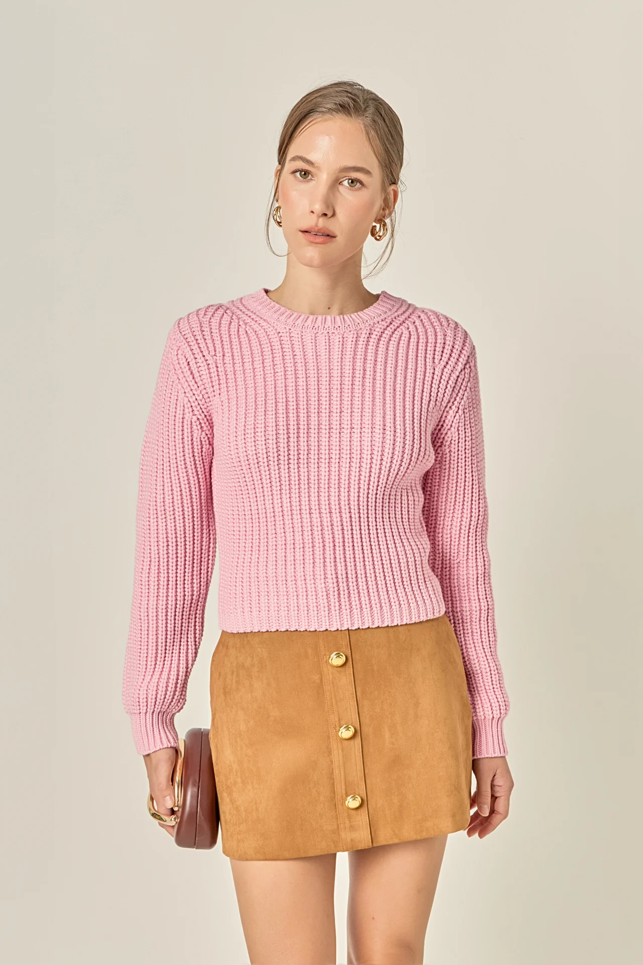 Round-neck Knit Sweater - Image 15