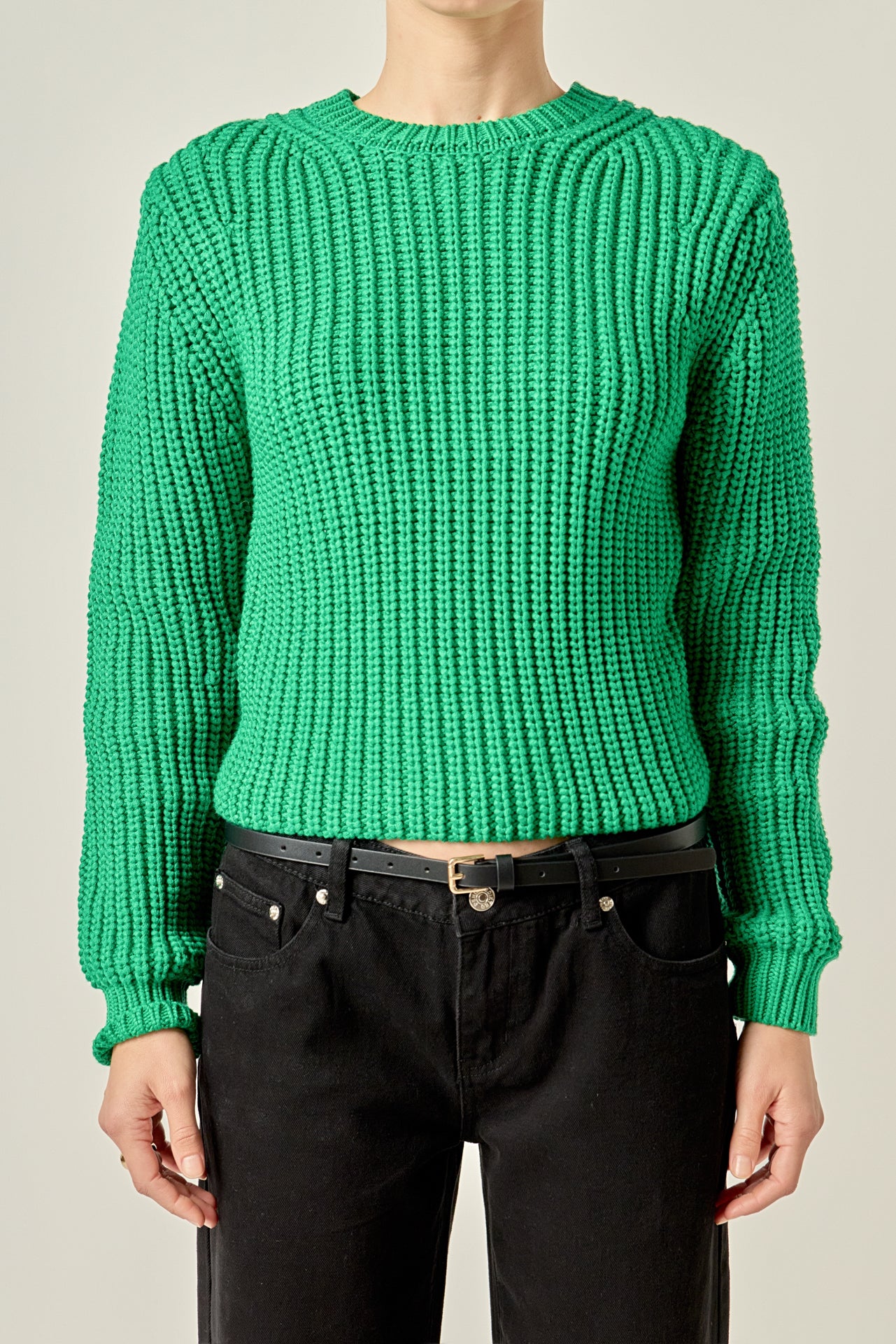 Round-neck Knit Sweater - Image 7