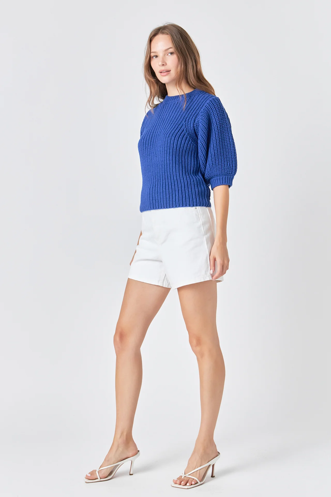 Round-neck Short Sleeve Knit Sweater - Image 8