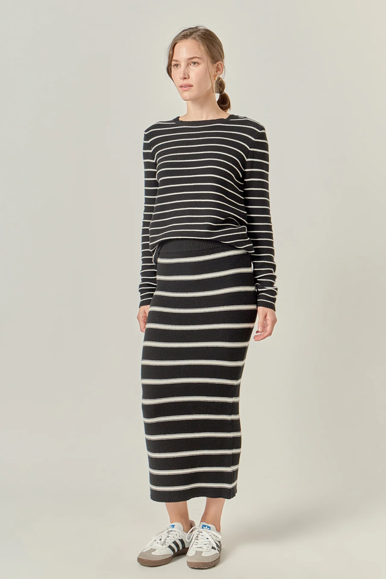 Round-Neck Striped Sweater - Image 13