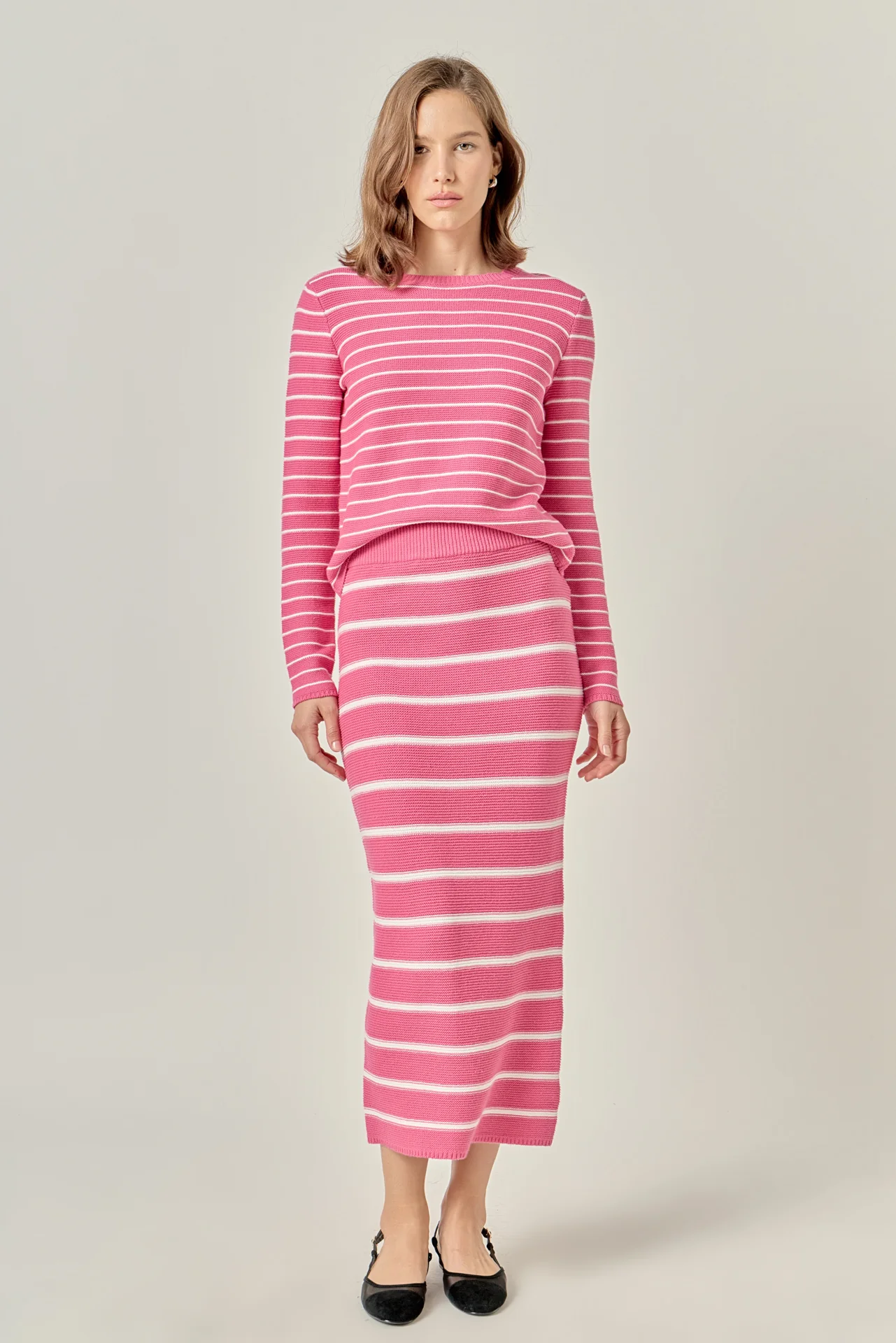 Round-Neck Striped Sweater - Image 6