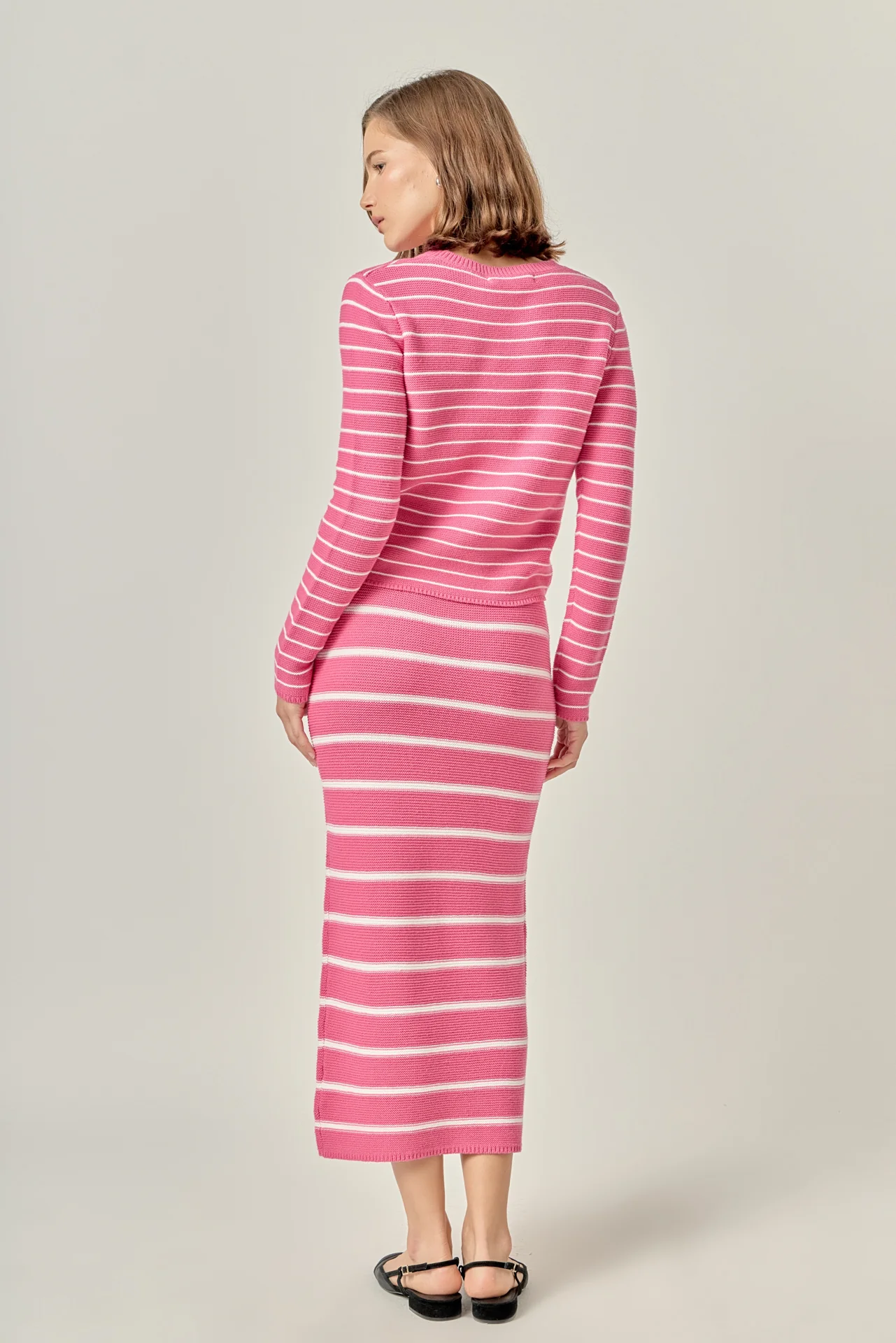 Round-Neck Striped Sweater - Image 9