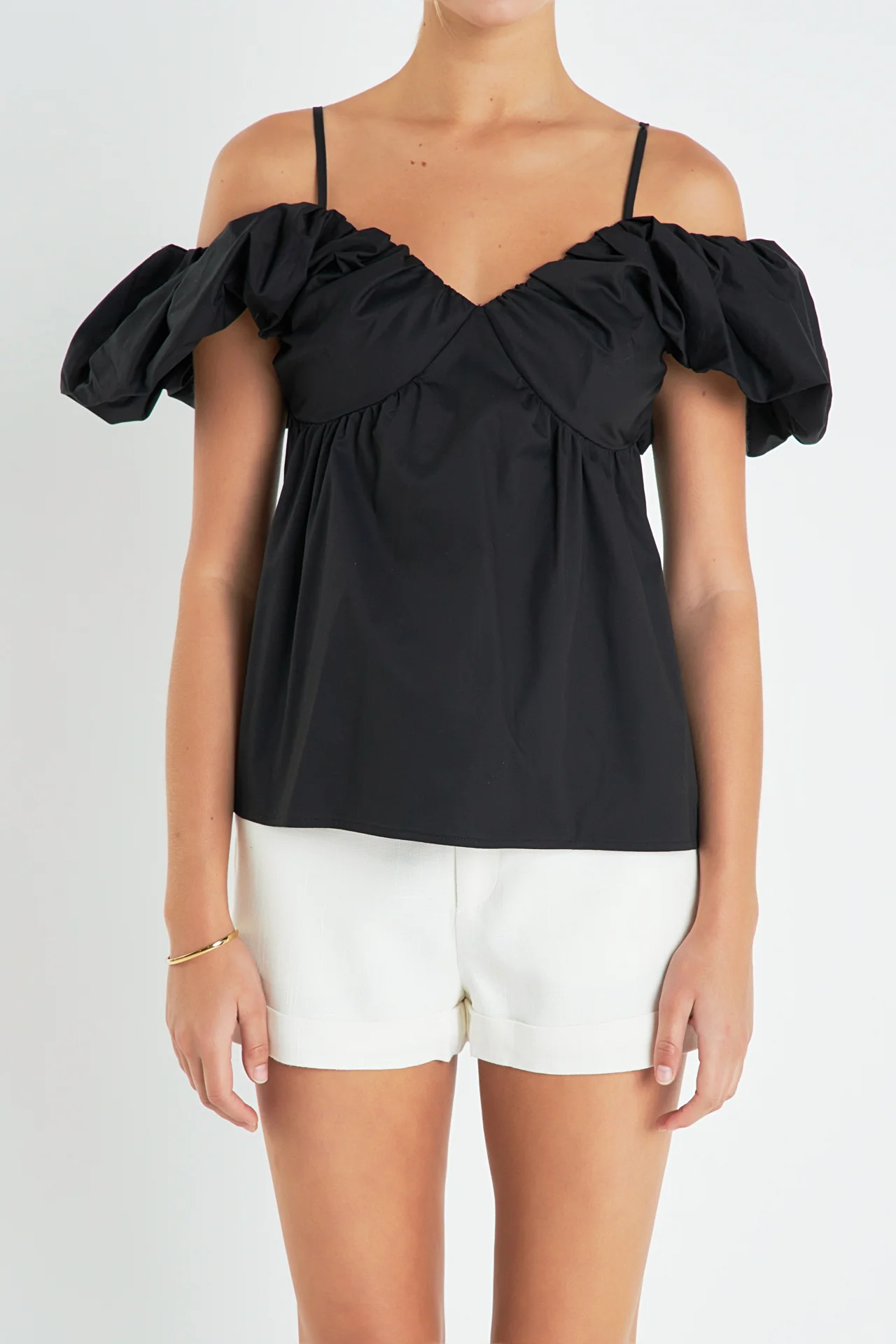 Ruched Sleeve Top - Image 2