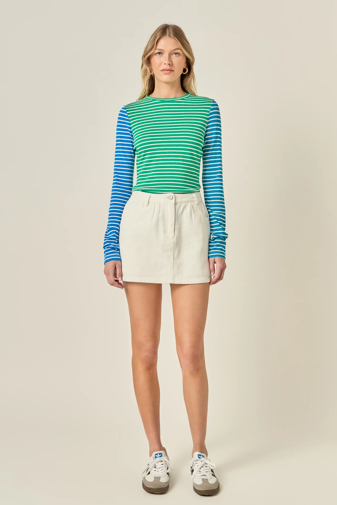 Ruffle Denim Skort - Image 9