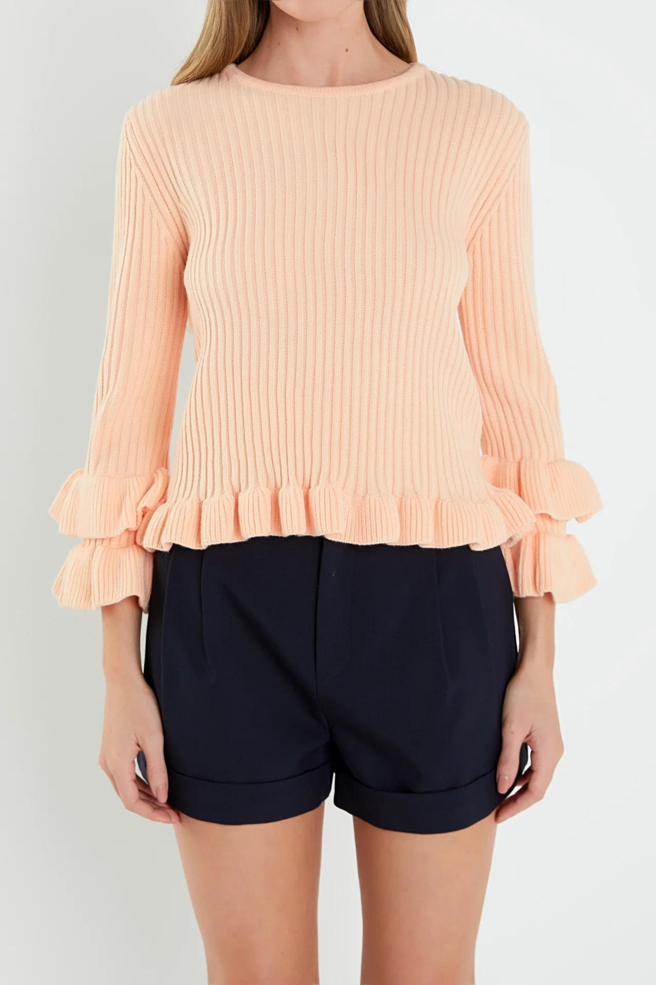 Ruffle Detail Sweater - Image 2