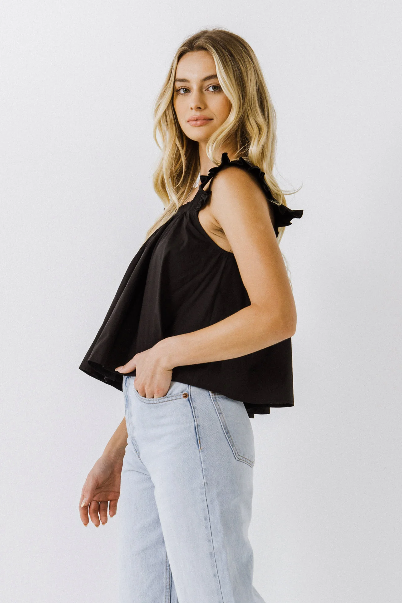 Ruffle Detail Top - Image 8