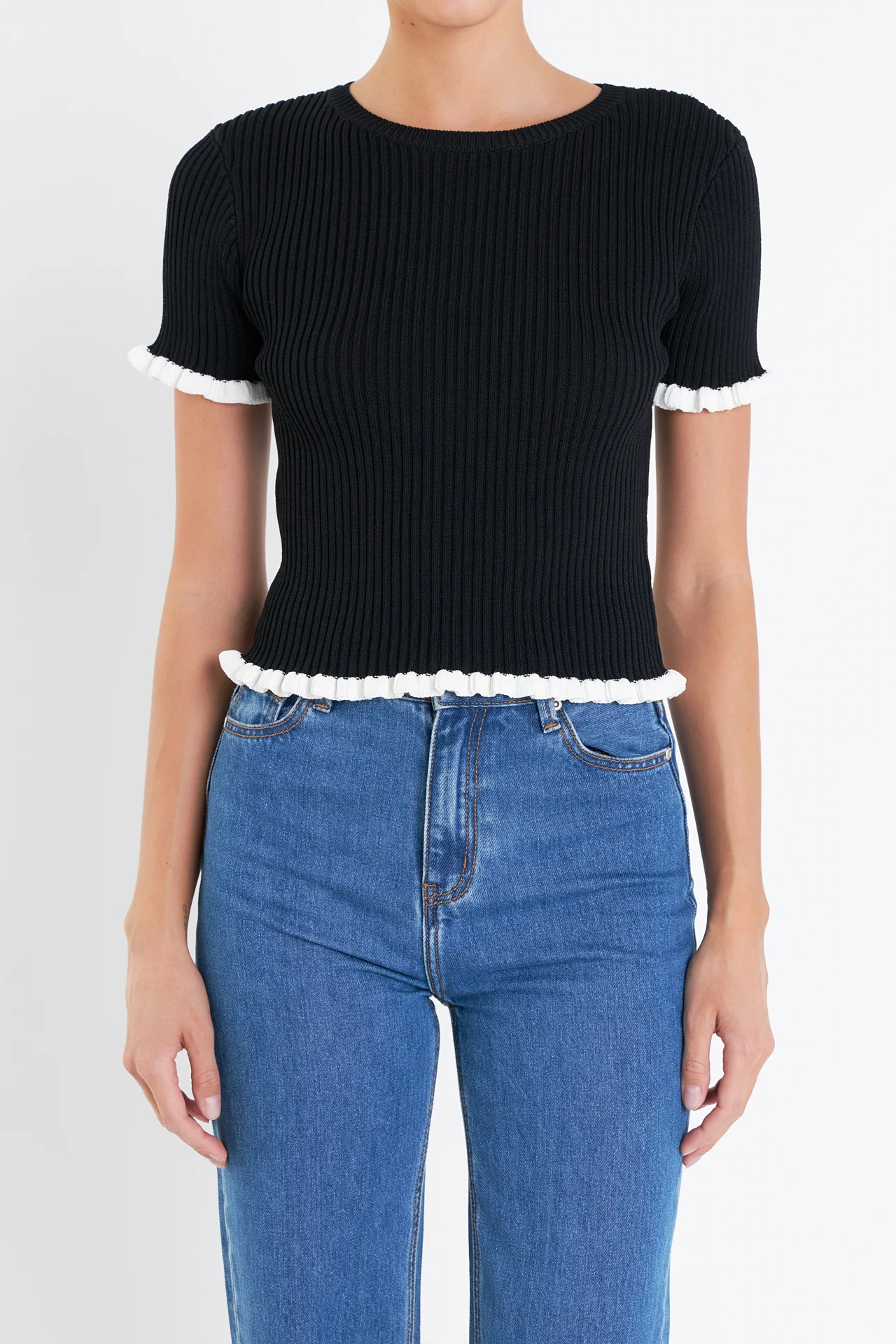 Ruffle Detailed Knit Top - Image 13