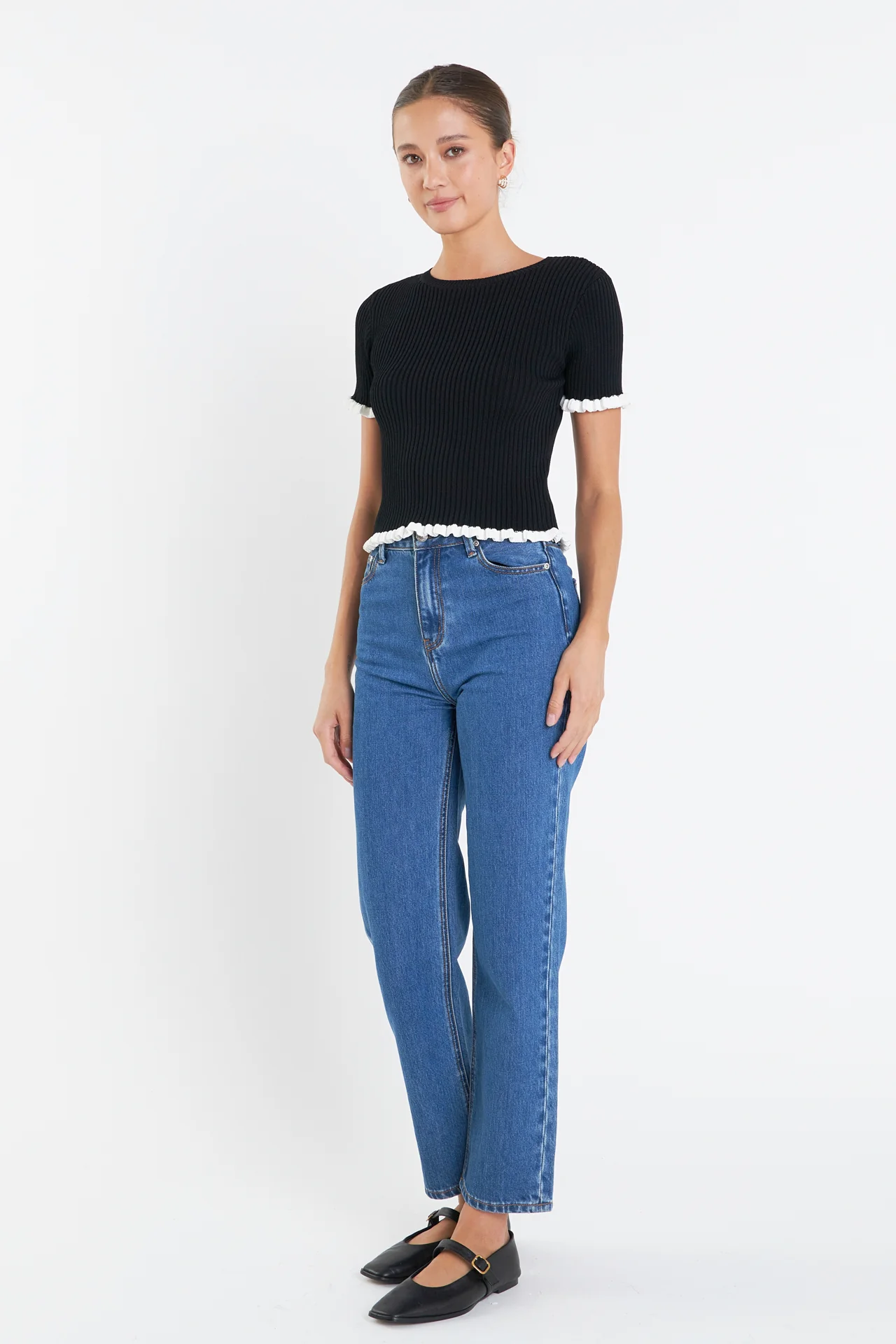 Ruffle Detailed Knit Top - Image 14
