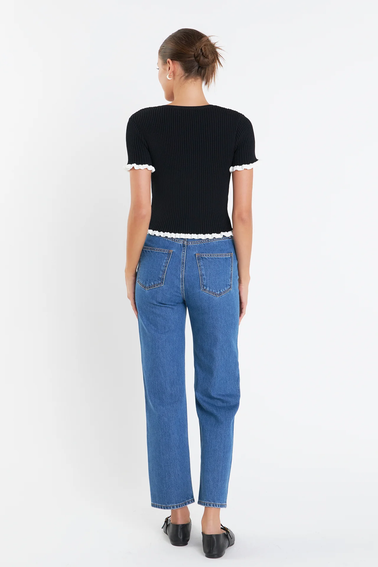 Ruffle Detailed Knit Top - Image 15