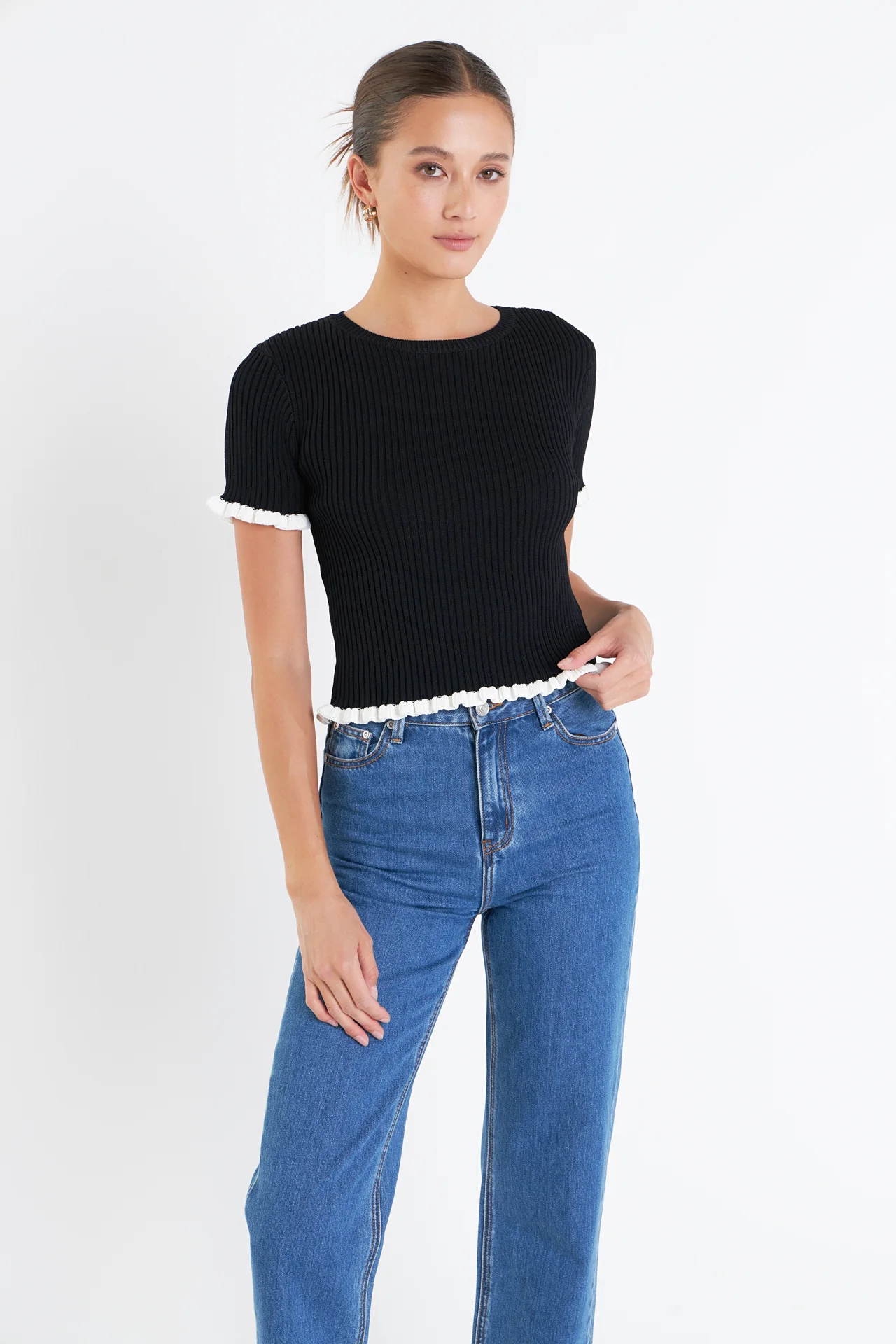 Ruffle Detailed Knit Top - Image 16