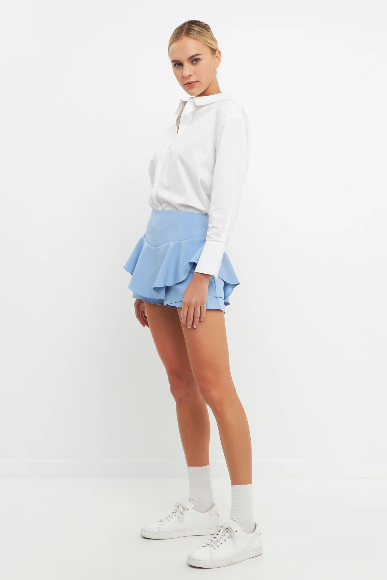 Ruffle Layered Mini Skort - Image 23