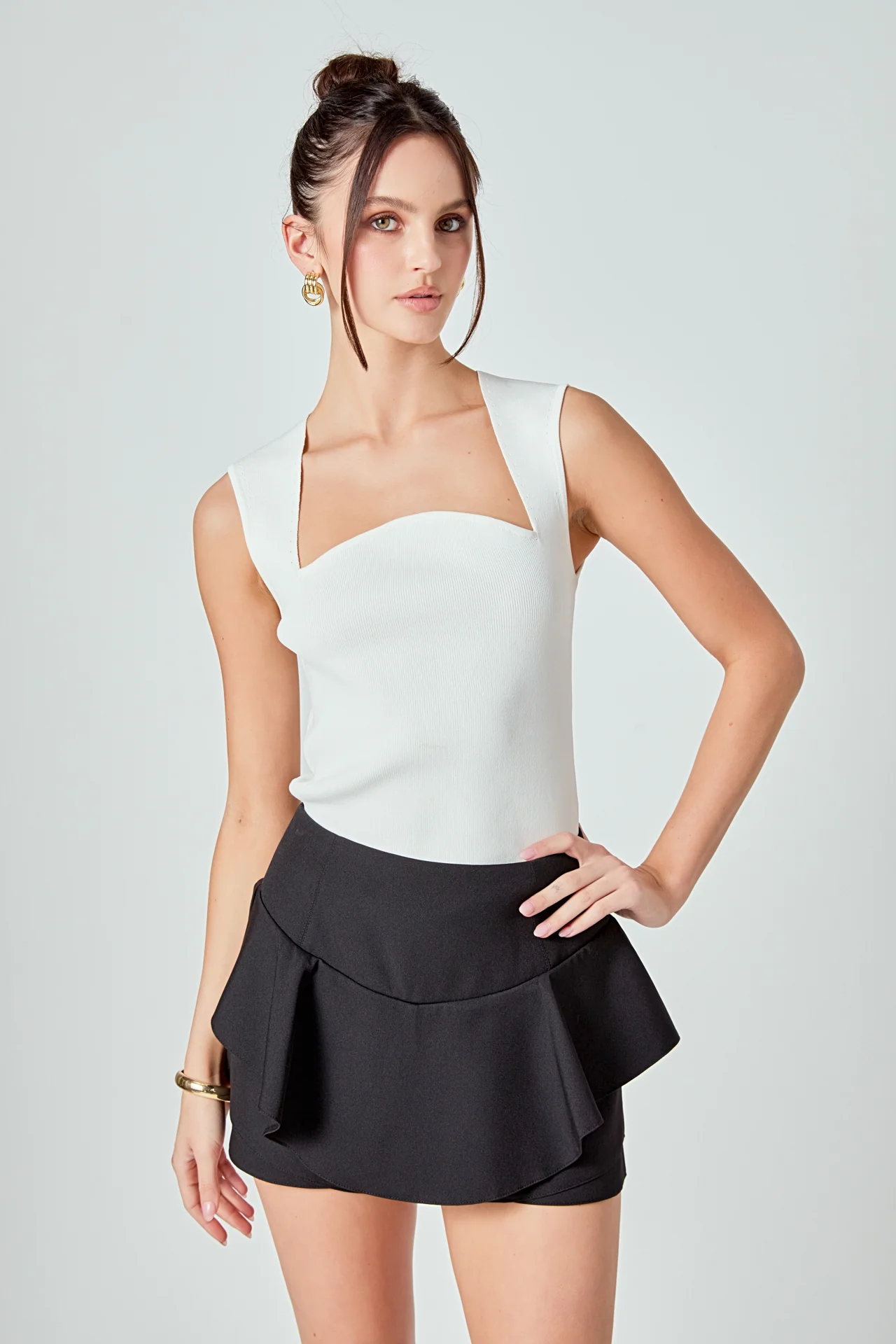 Ruffle Layered Mini Skort - Image 5