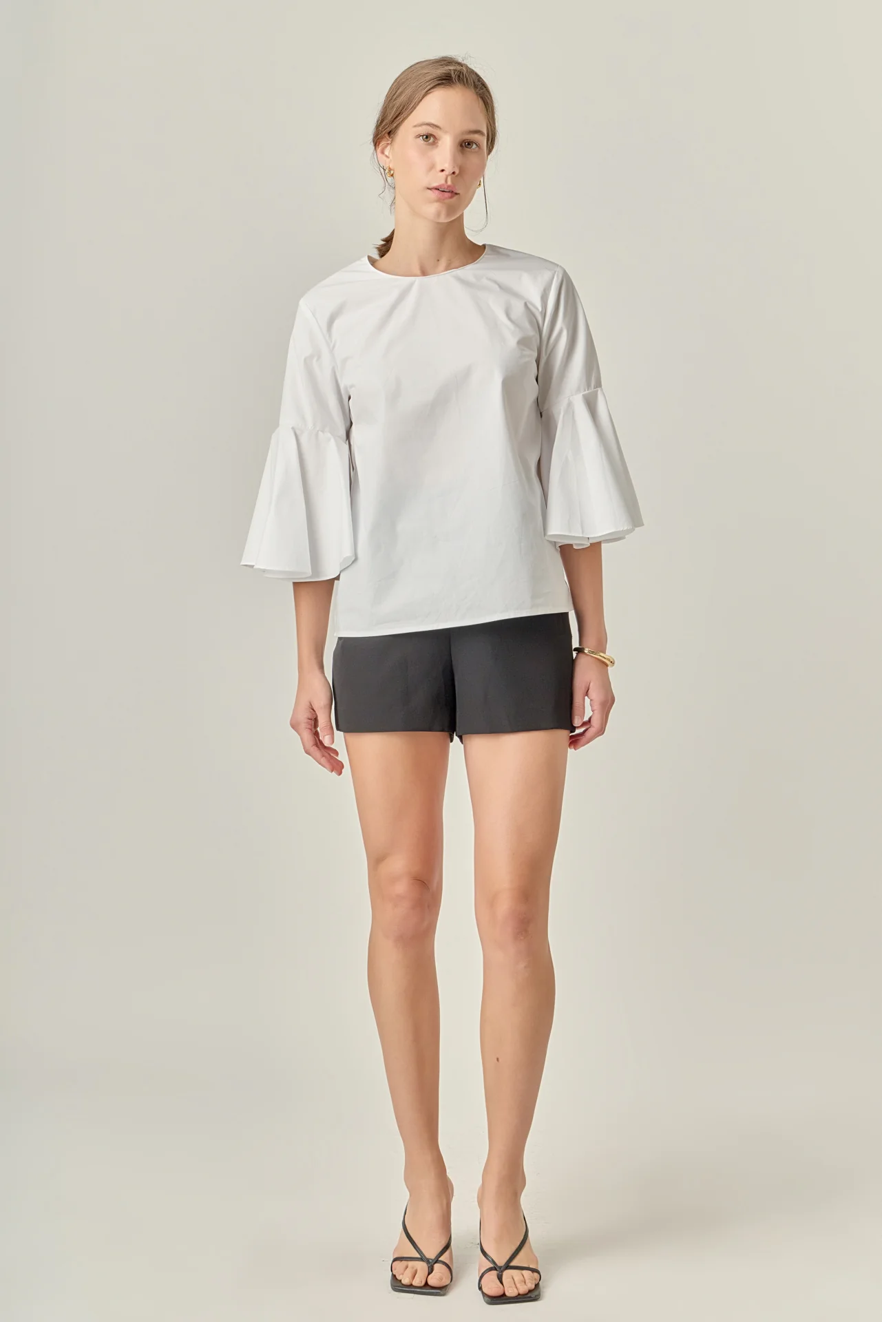 Ruffled Cotton Blend Top - Image 11