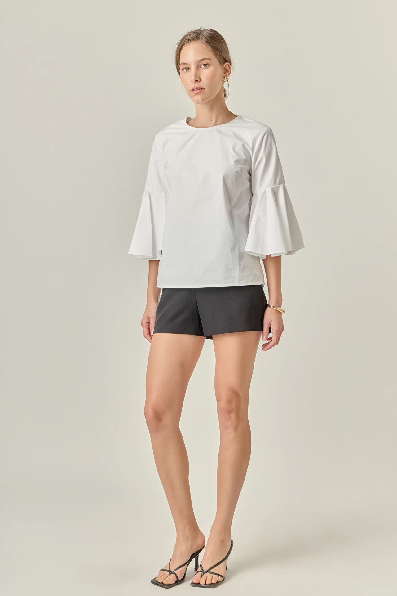 Ruffled Cotton Blend Top - Image 13