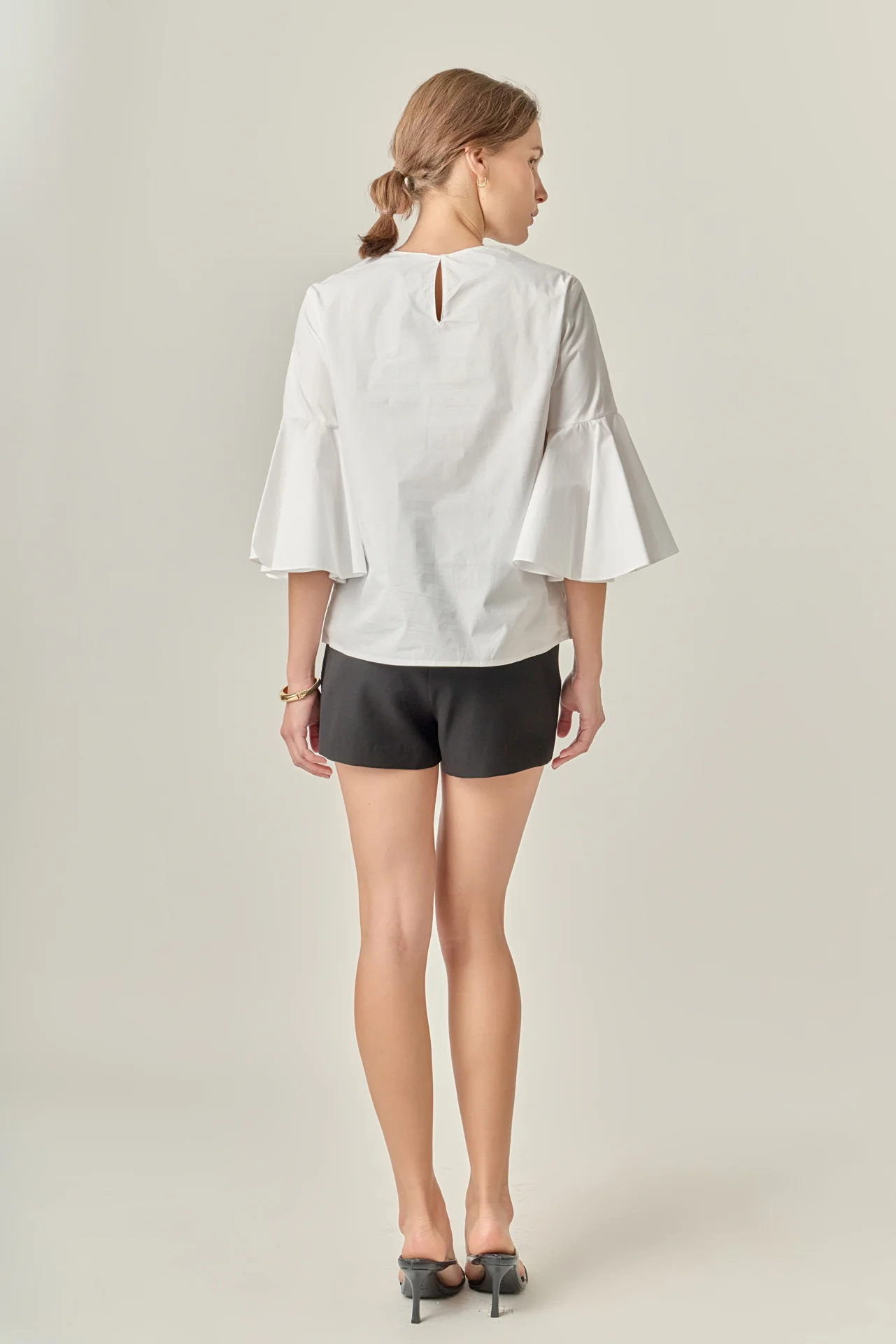 Ruffled Cotton Blend Top - Image 15